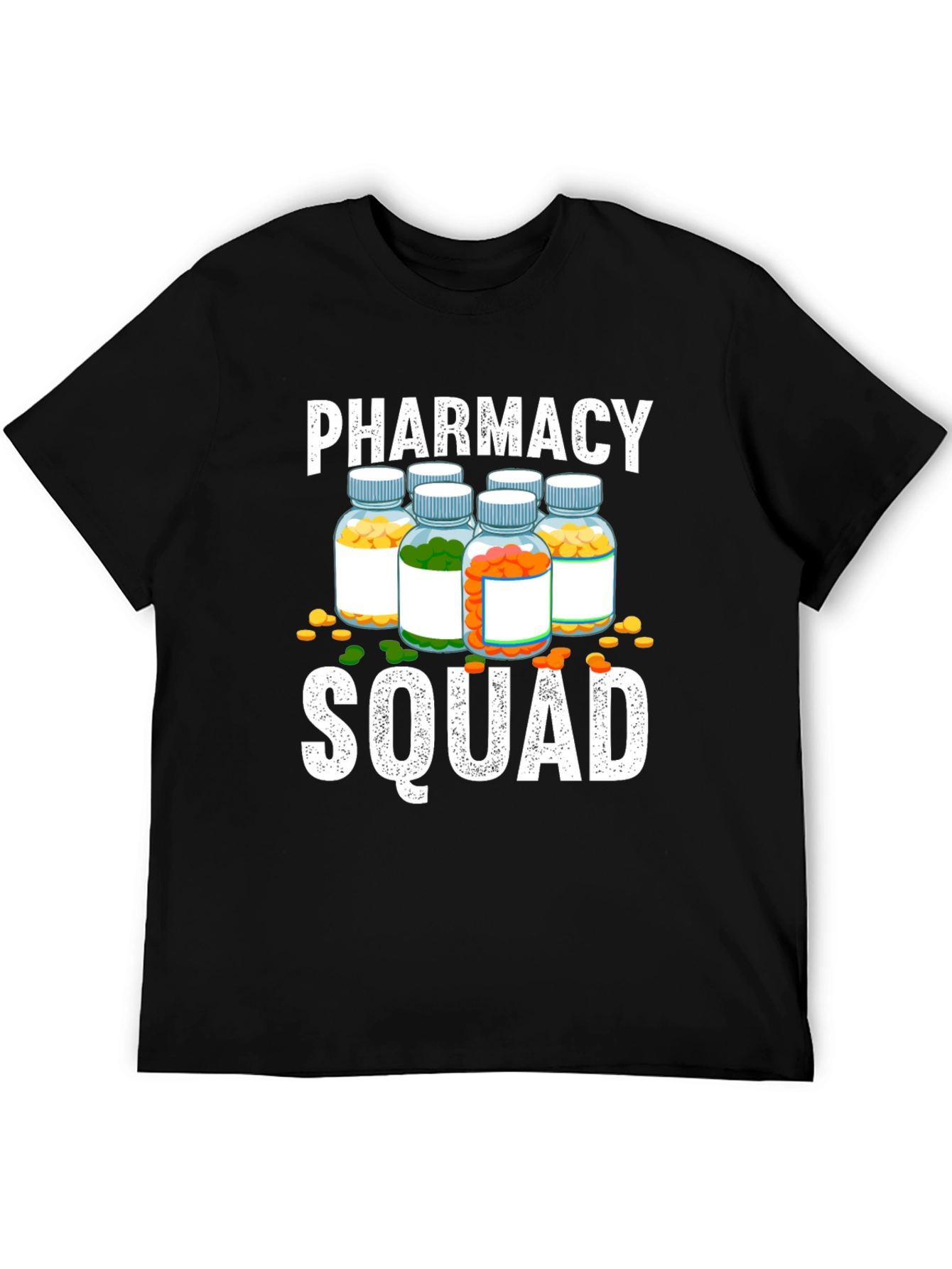 Pharmacy Squad T-Shirt - Pill Bottle Design