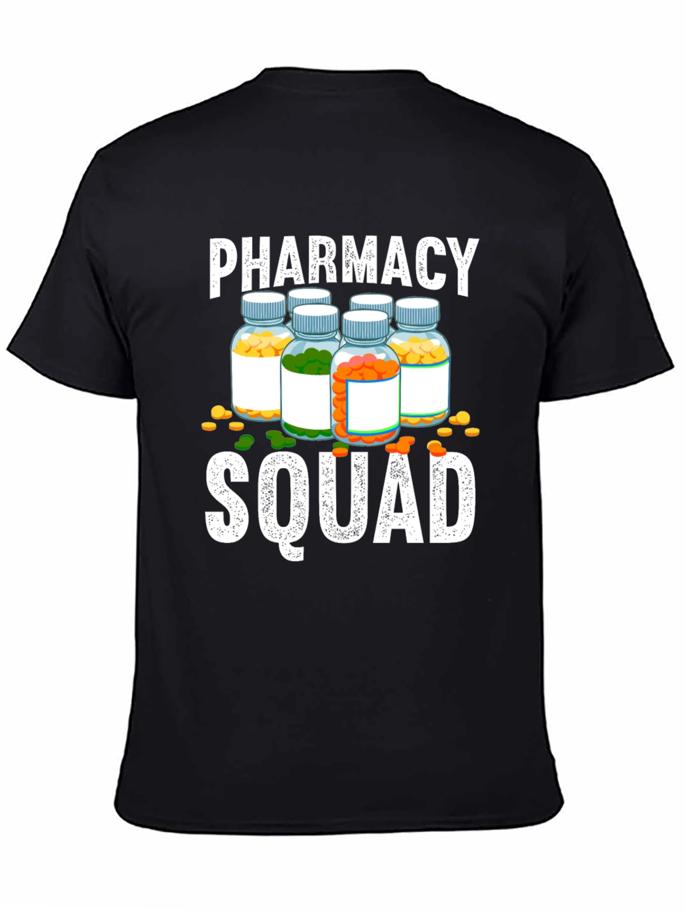 Pharmacy Squad T-Shirt - Pill Bottle Design
