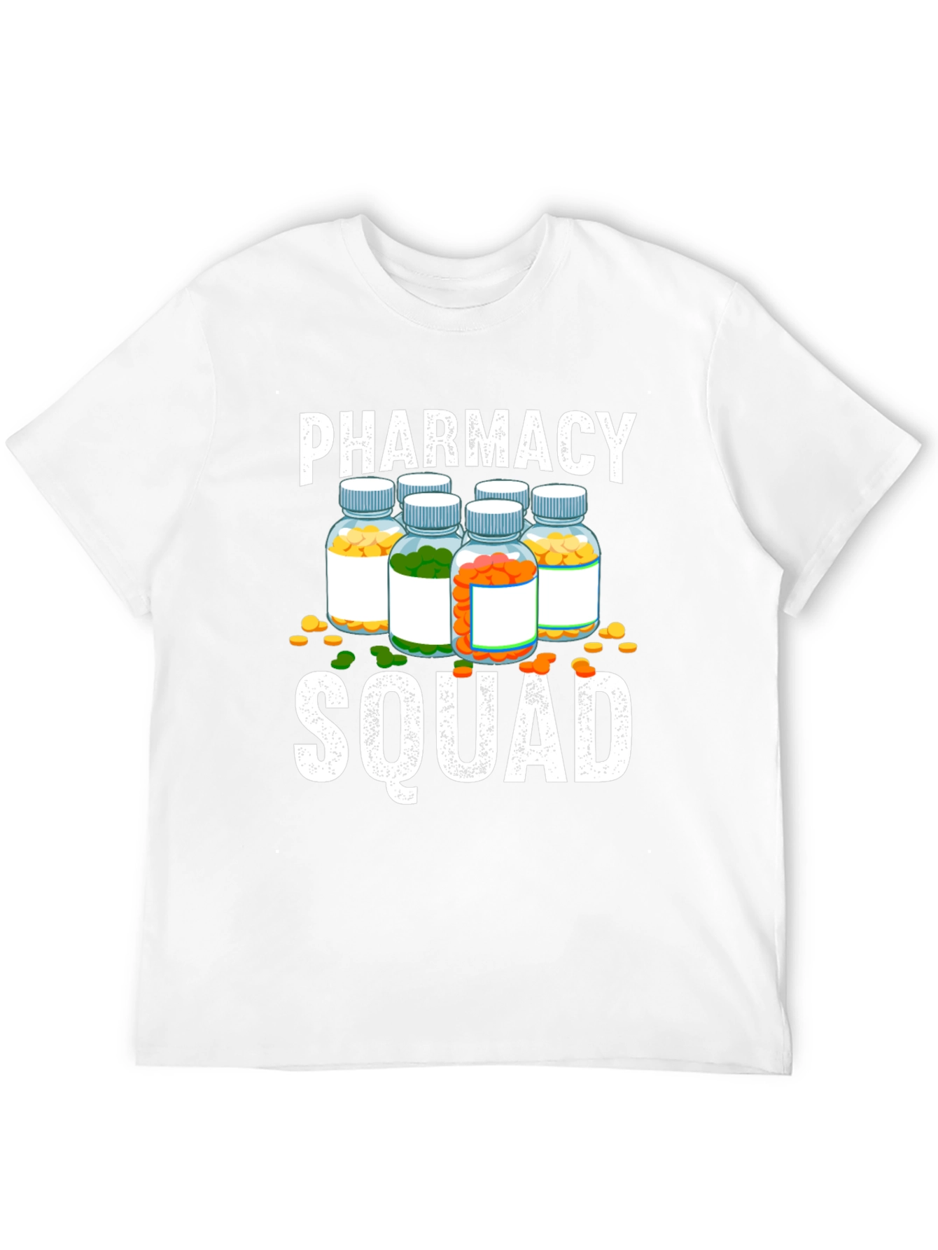 Pharmacy Squad T-Shirt - Pill Bottle Design
