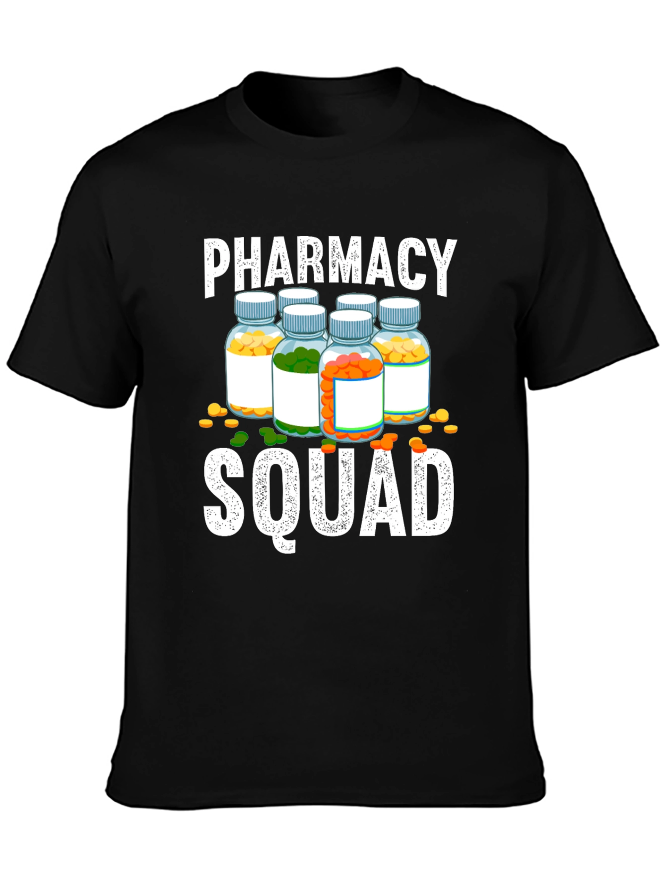 Pharmacy Squad T-Shirt - Pill Bottle Design