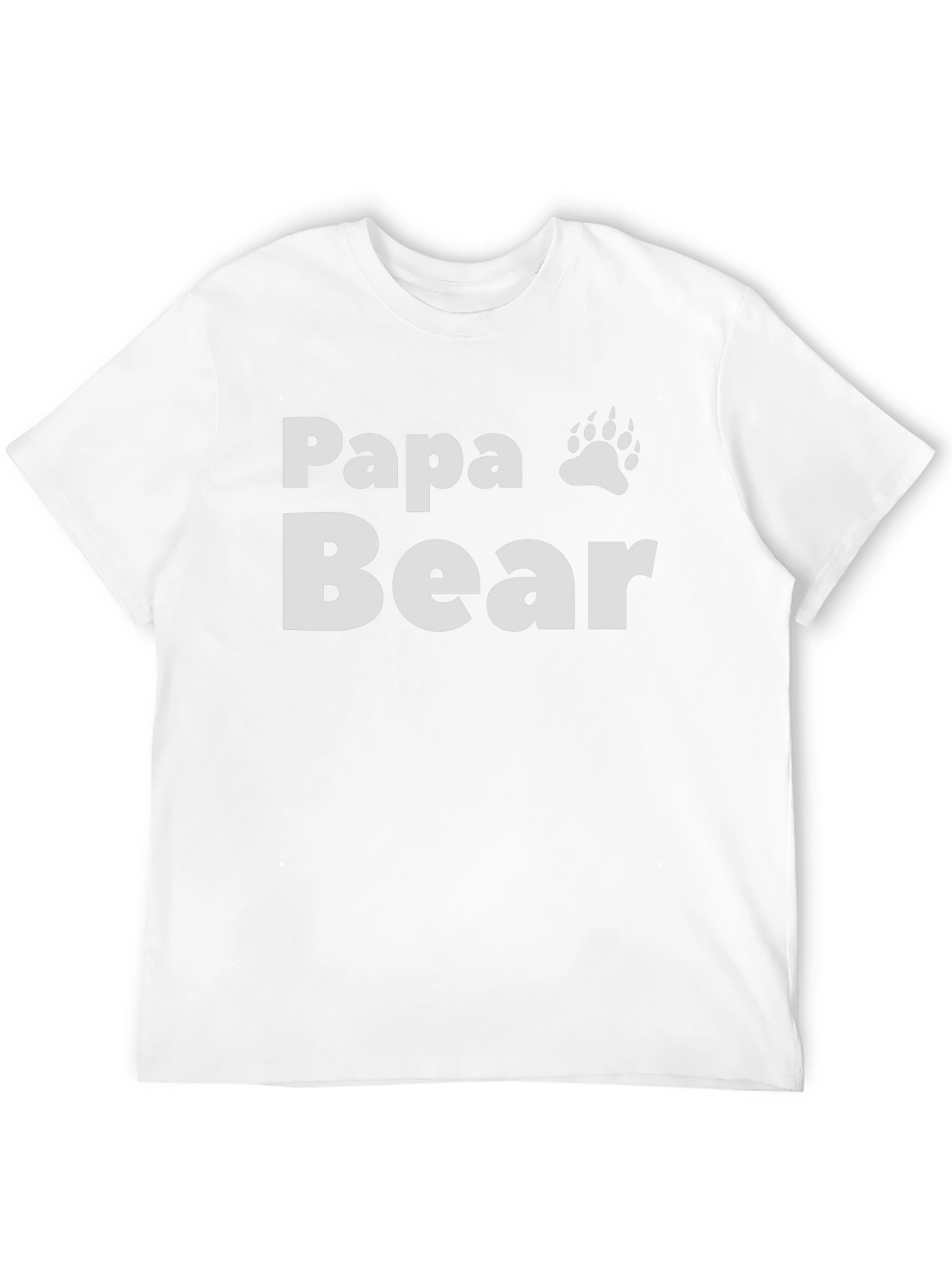 Papa Bear Graphic Tee - Black Cotton Blend T-Shirt