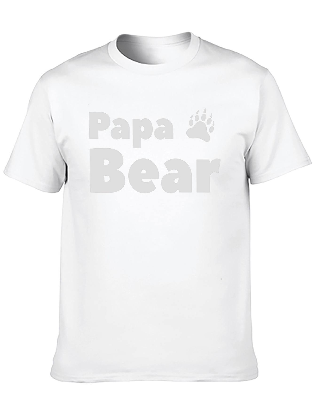Papa Bear Graphic Tee - Black Cotton Blend T-Shirt