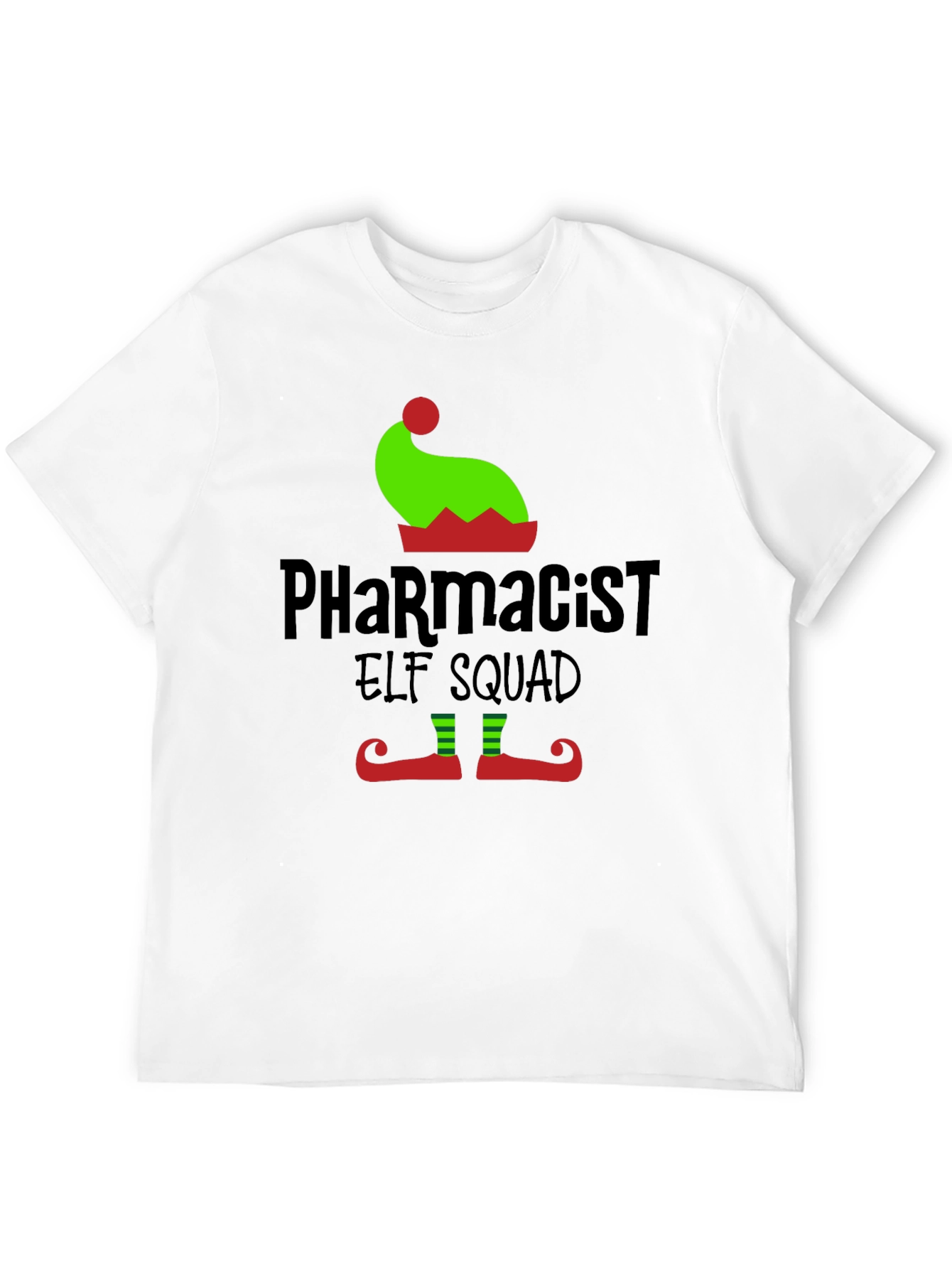Pharmacist Elf Squad T-Shirt - Holiday Cheer