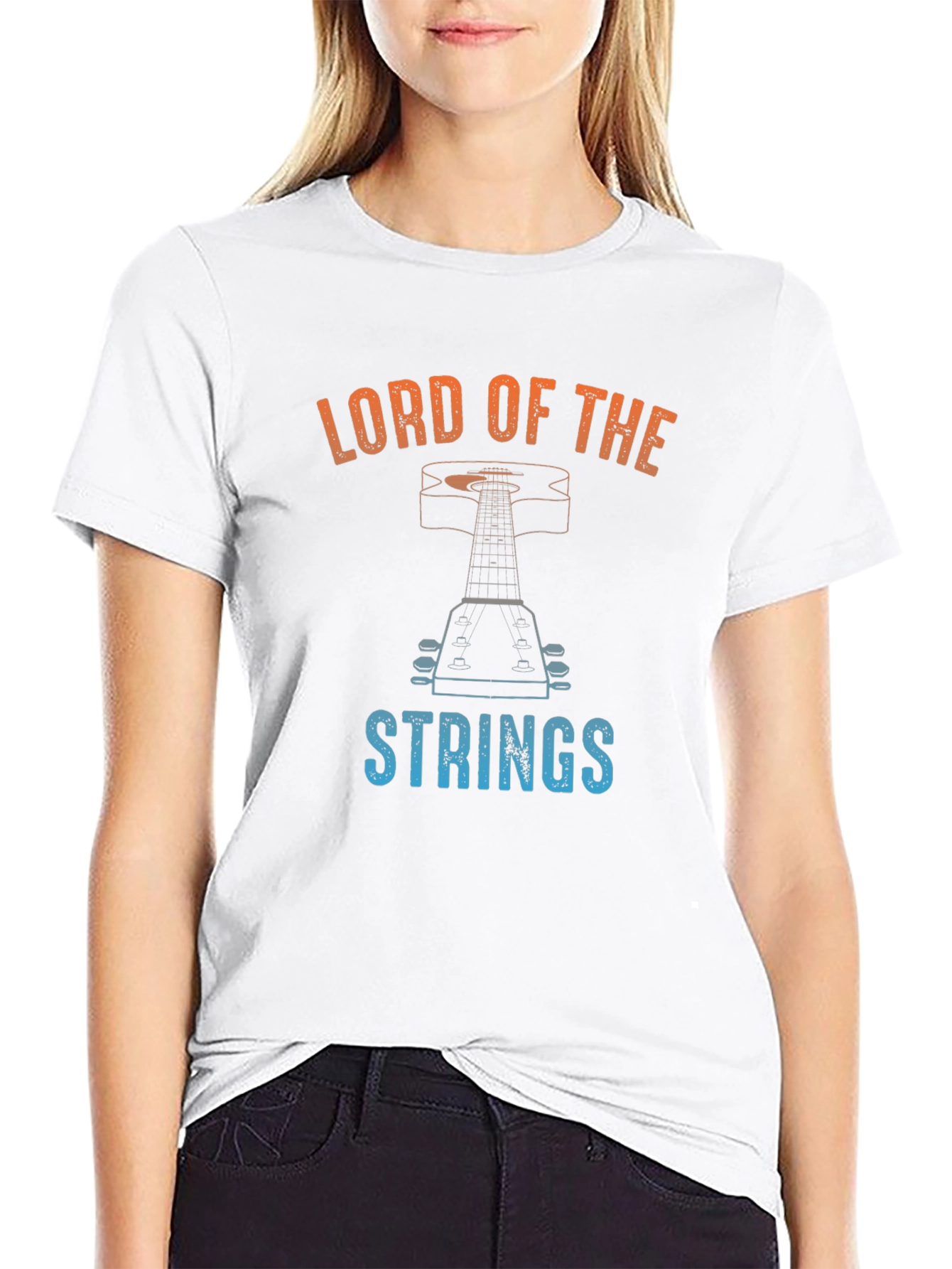 Lord of the Strings Guitar Graphic Tee