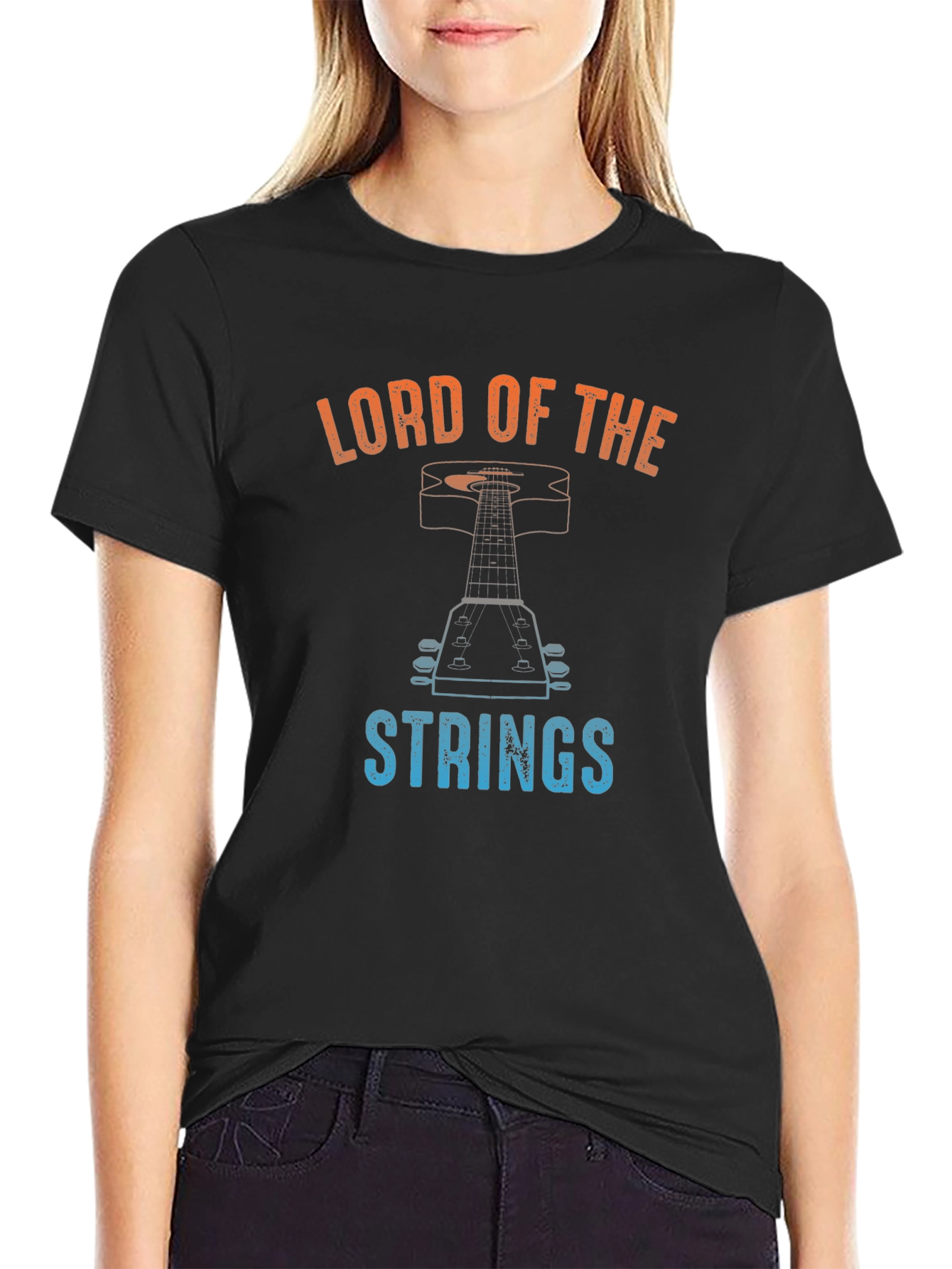 Lord of the Strings Guitar Graphic Tee