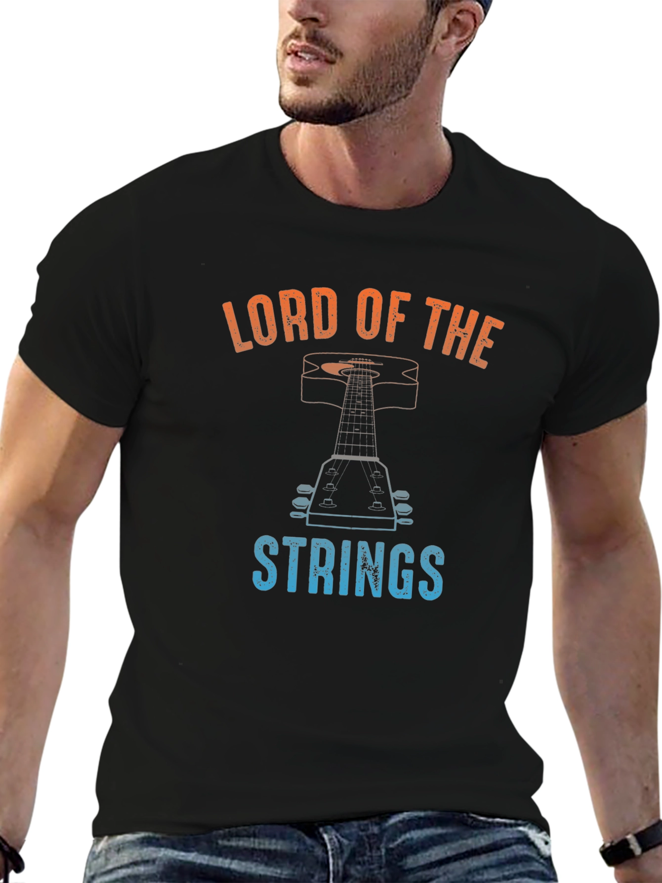 Lord of the Strings Guitar Graphic Tee