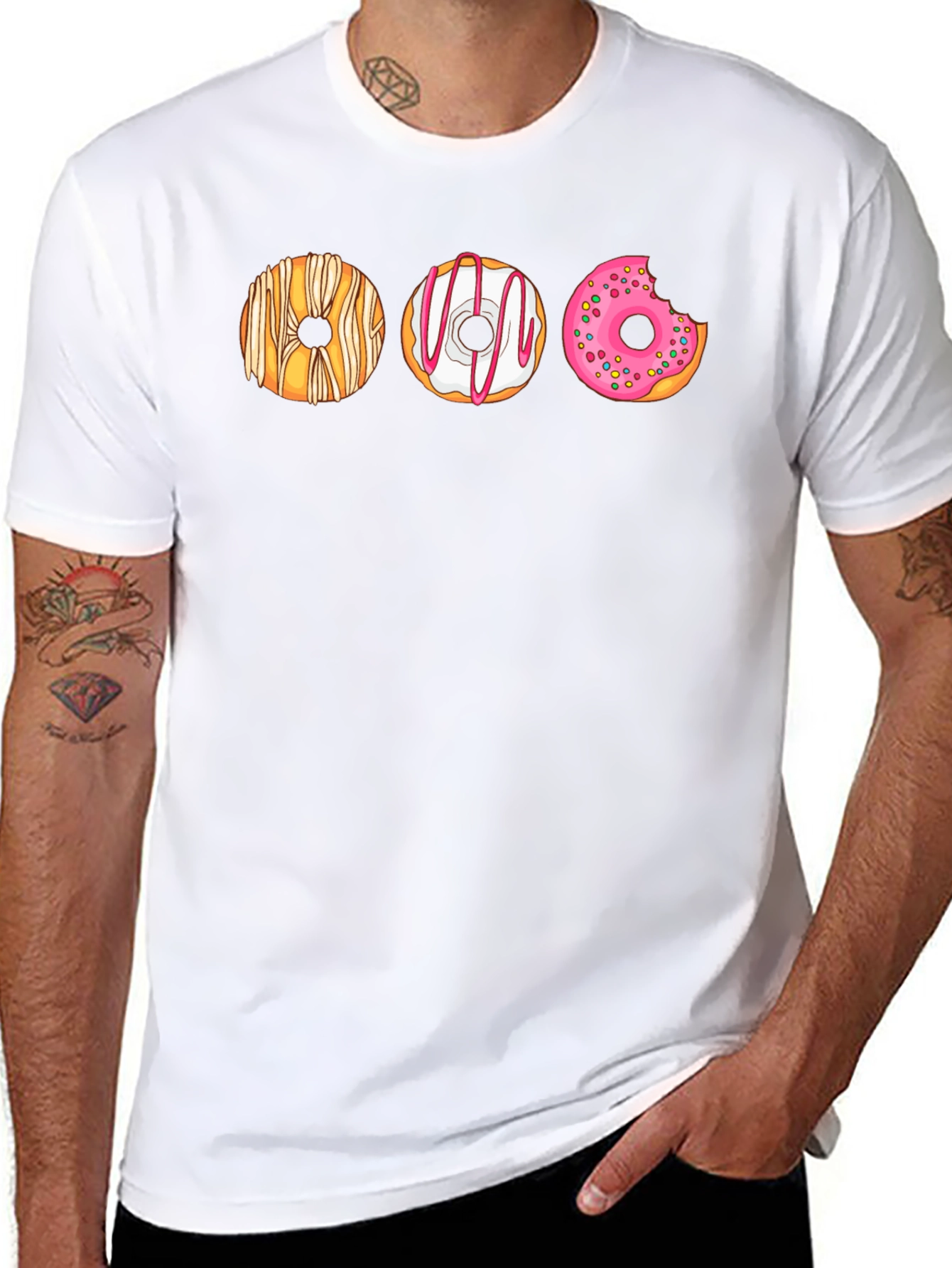 Donut Graphic T-Shirt - Sweet Tooth Fashion