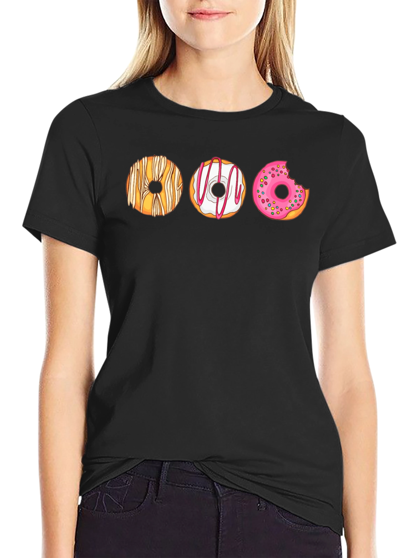 Donut Graphic T-Shirt - Sweet Tooth Fashion