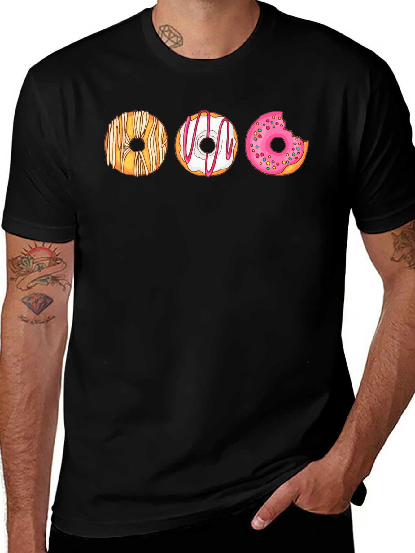 Donut Graphic T-Shirt - Sweet Tooth Fashion