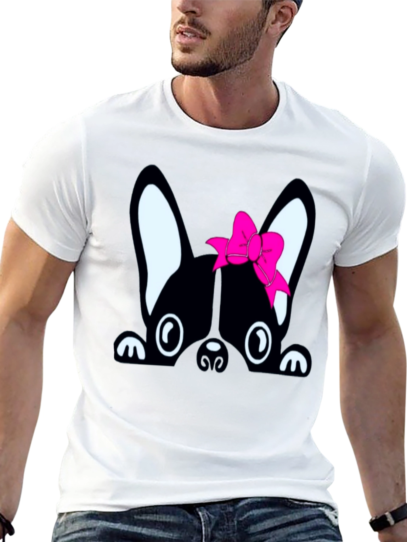 Cute French Bulldog Tee with Bow