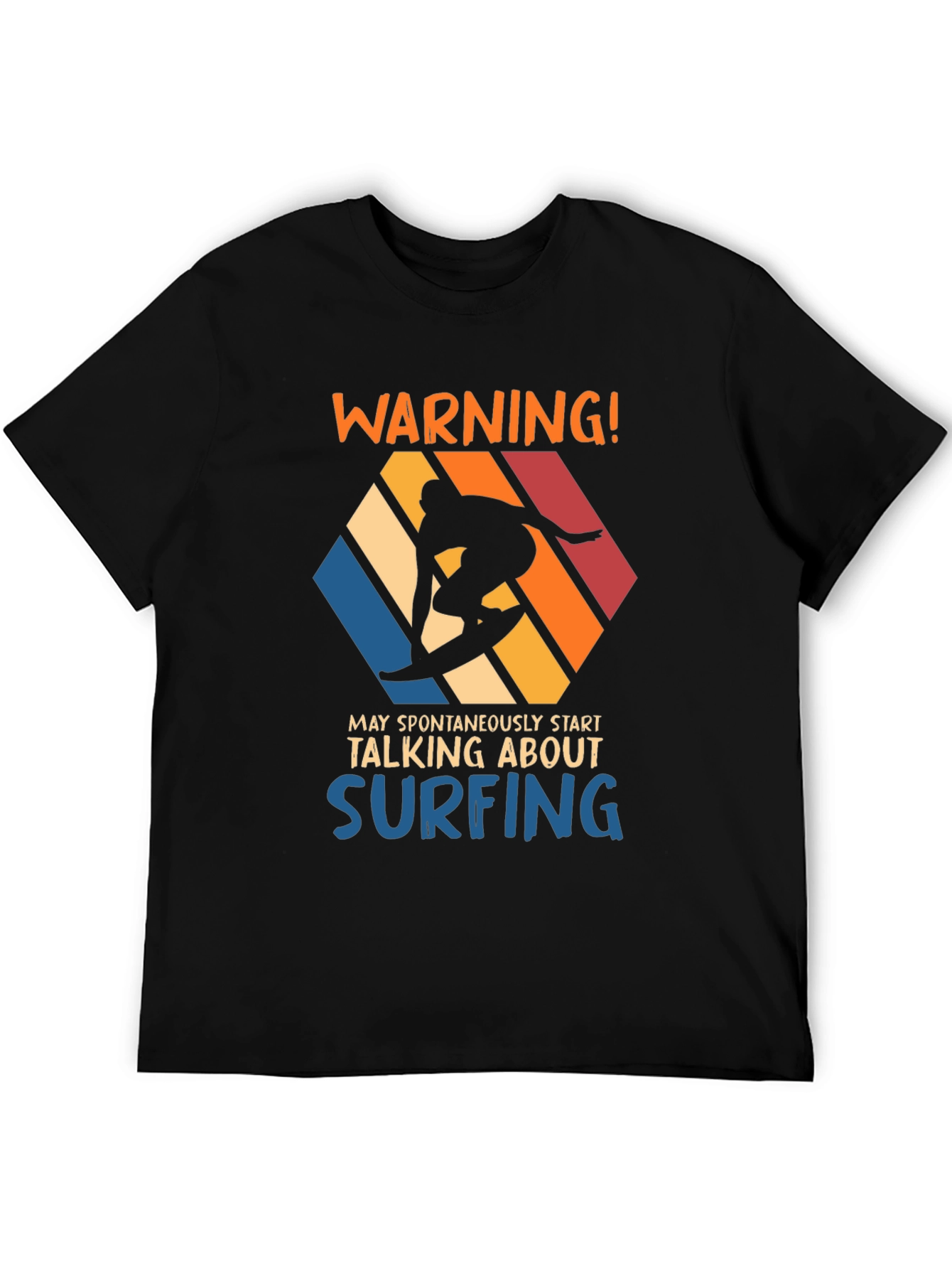 Warning Surfing T-Shirt | Funny Surfer Tee