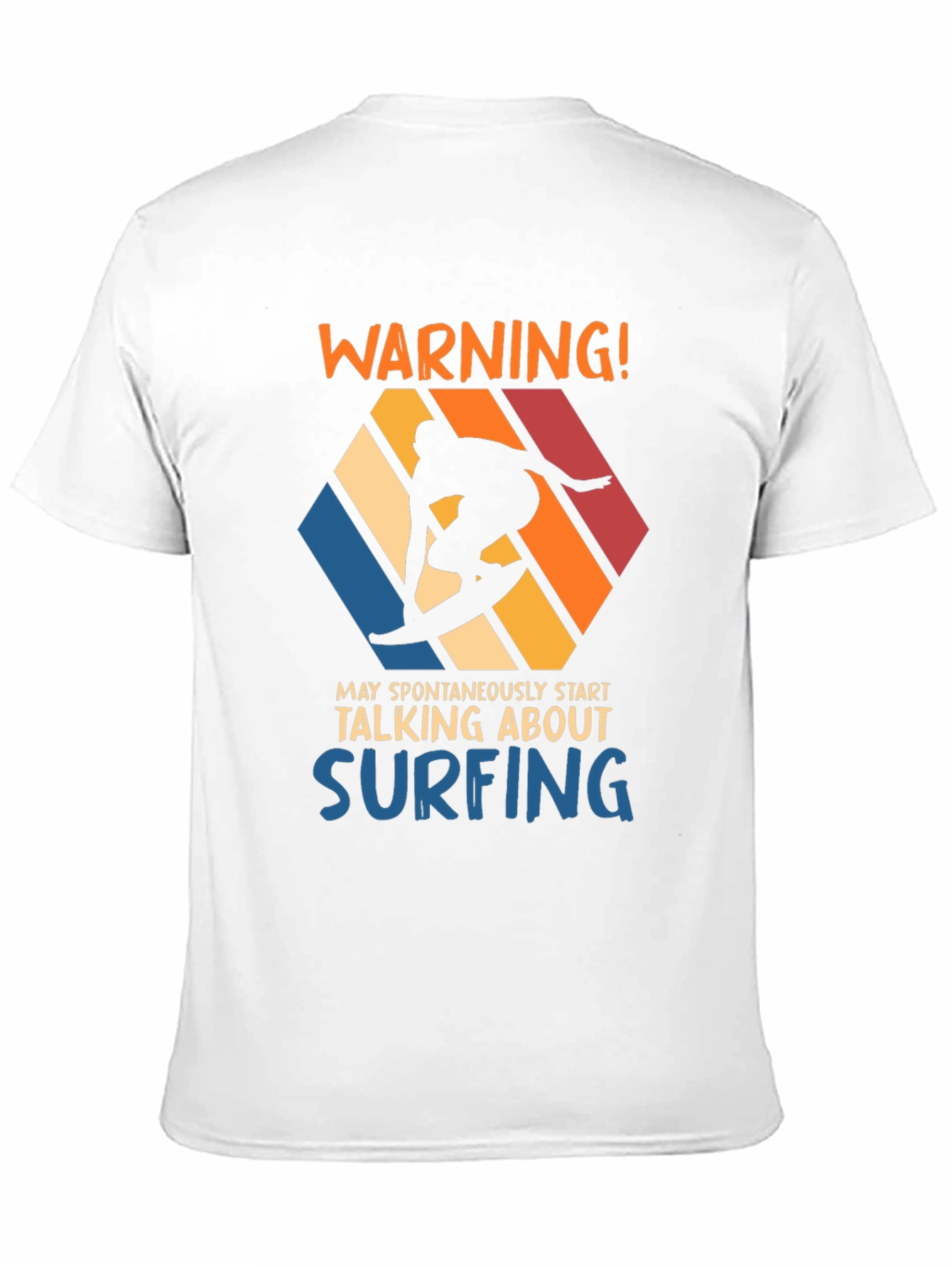 Warning Surfing T-Shirt | Funny Surfer Tee