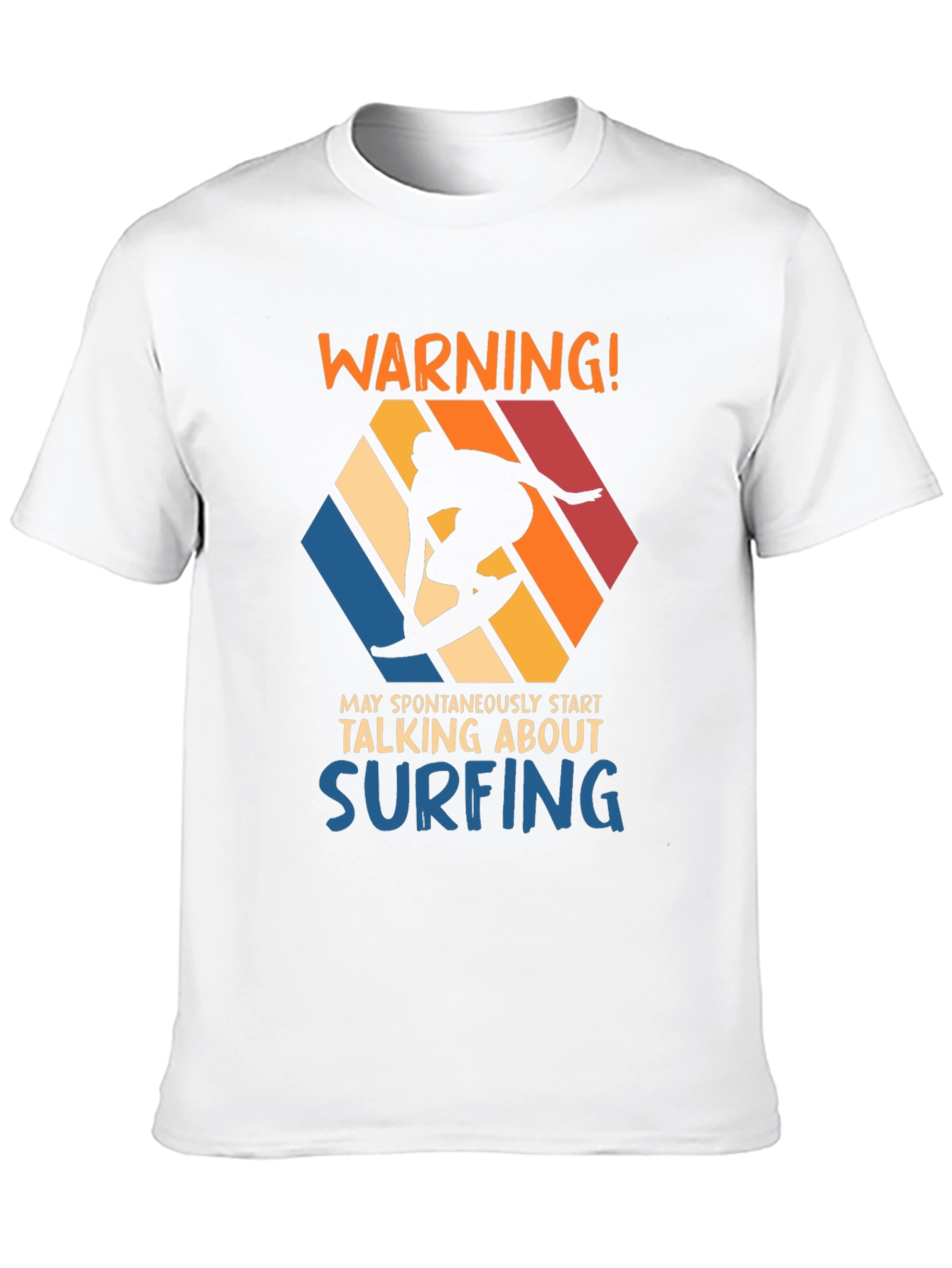 Warning Surfing T-Shirt | Funny Surfer Tee