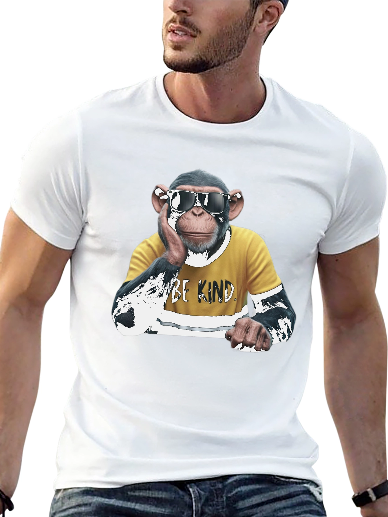 Cool Chimp Graphic T-Shirt - Be Kind Design