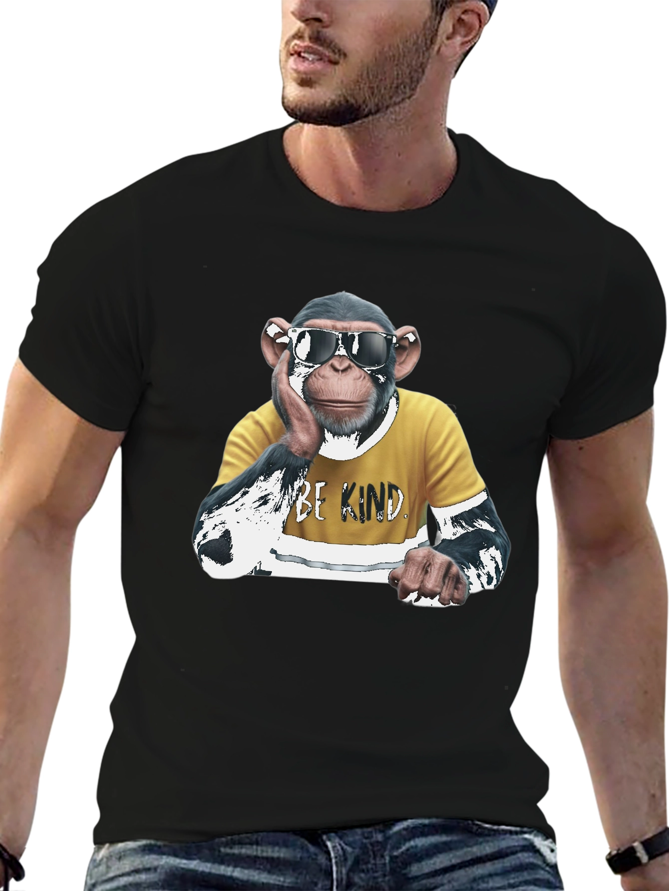 Cool Chimp Graphic T-Shirt - Be Kind Design