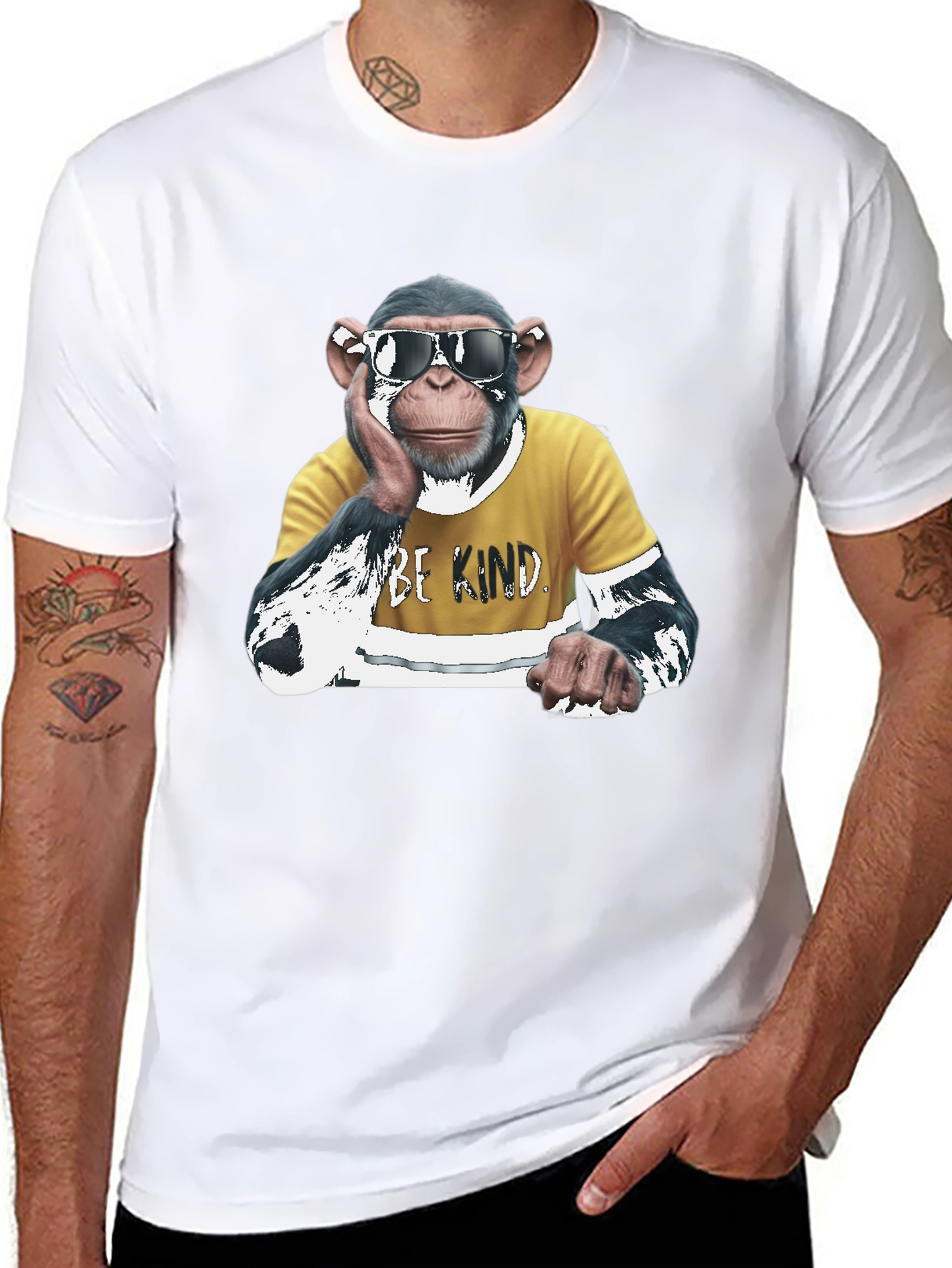 Cool Chimp Graphic T-Shirt - Be Kind Design