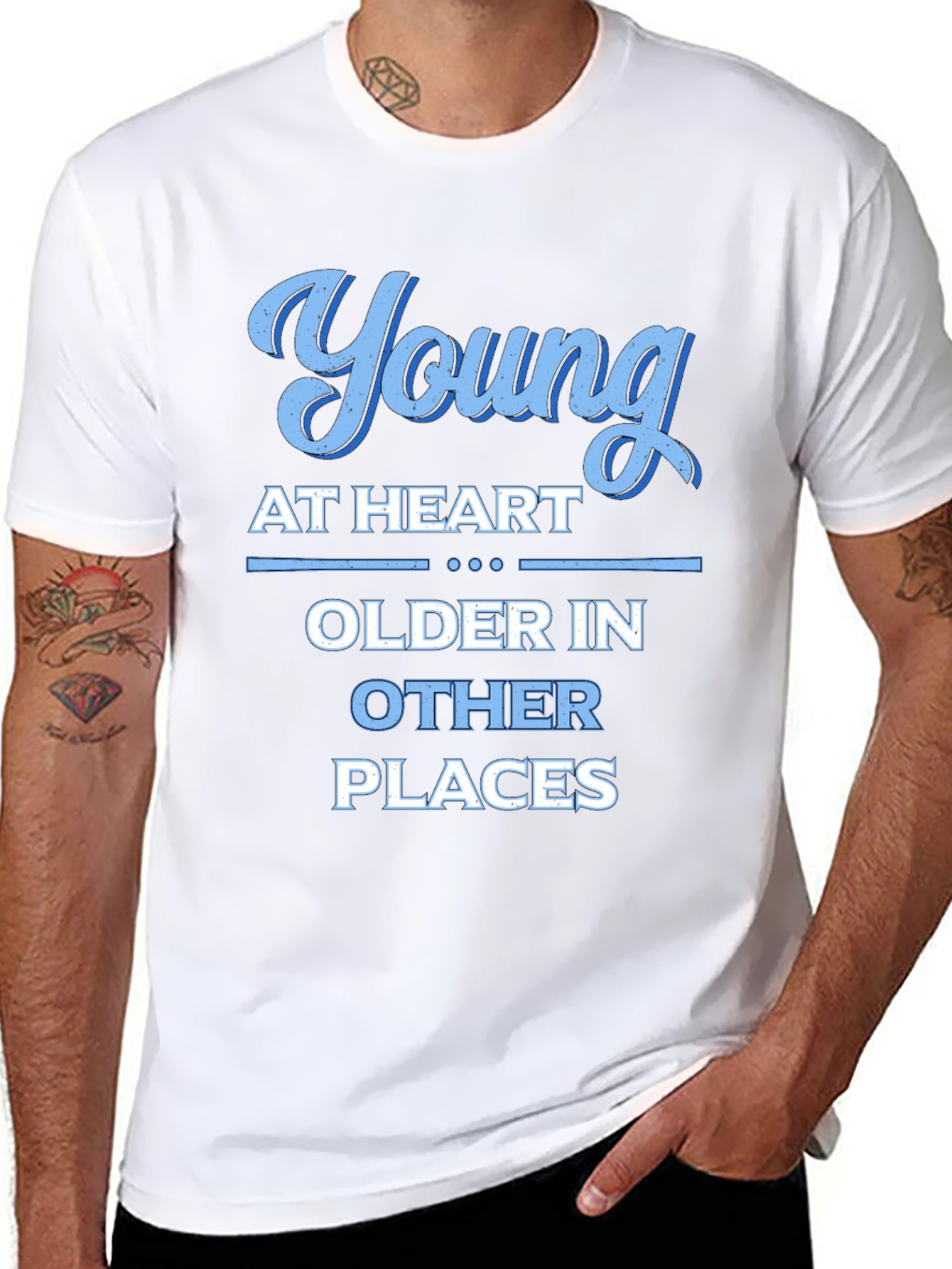 Young at Heart Older in Other Places Graphic Tee