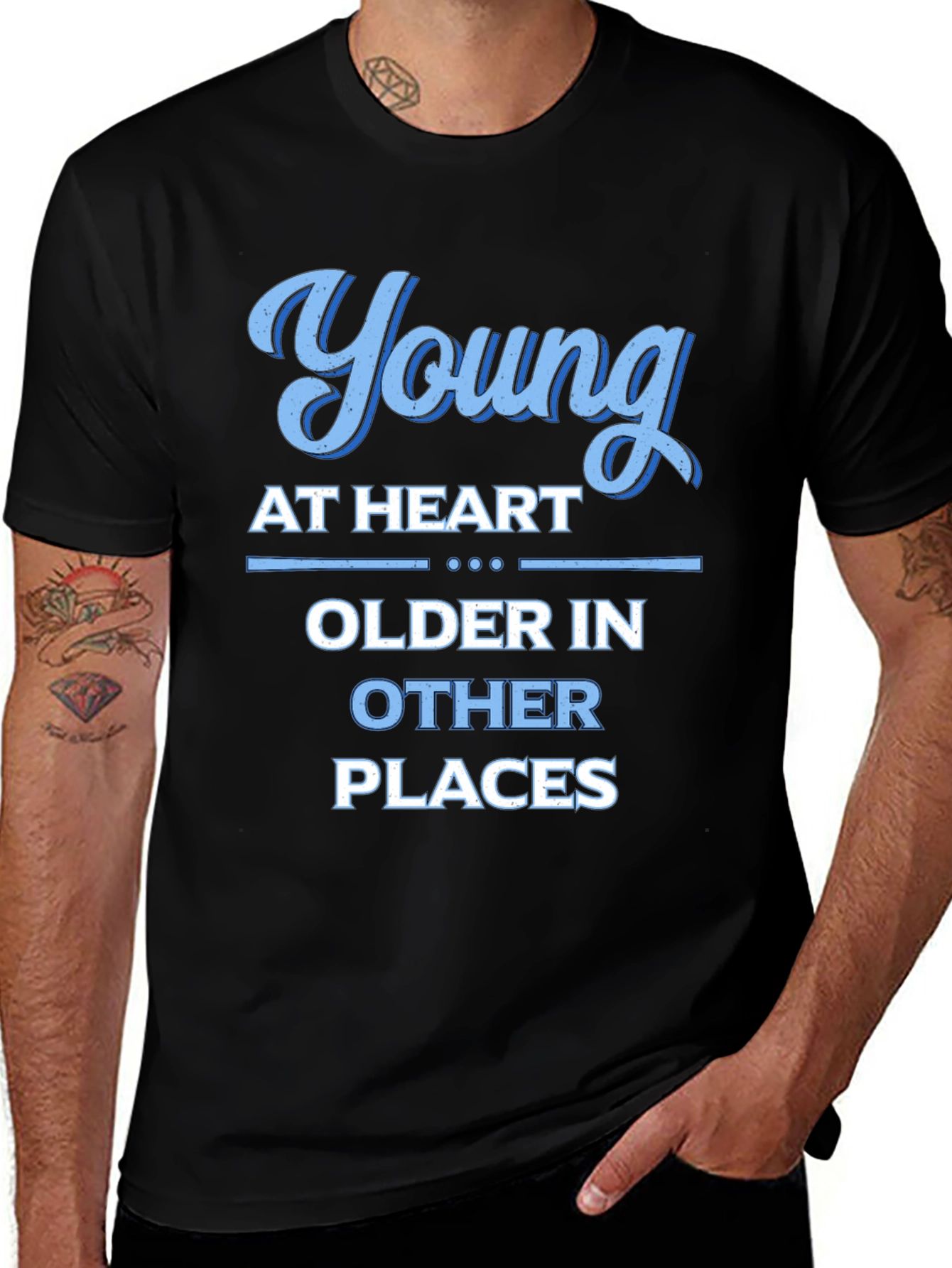 Young at Heart Older in Other Places Graphic Tee