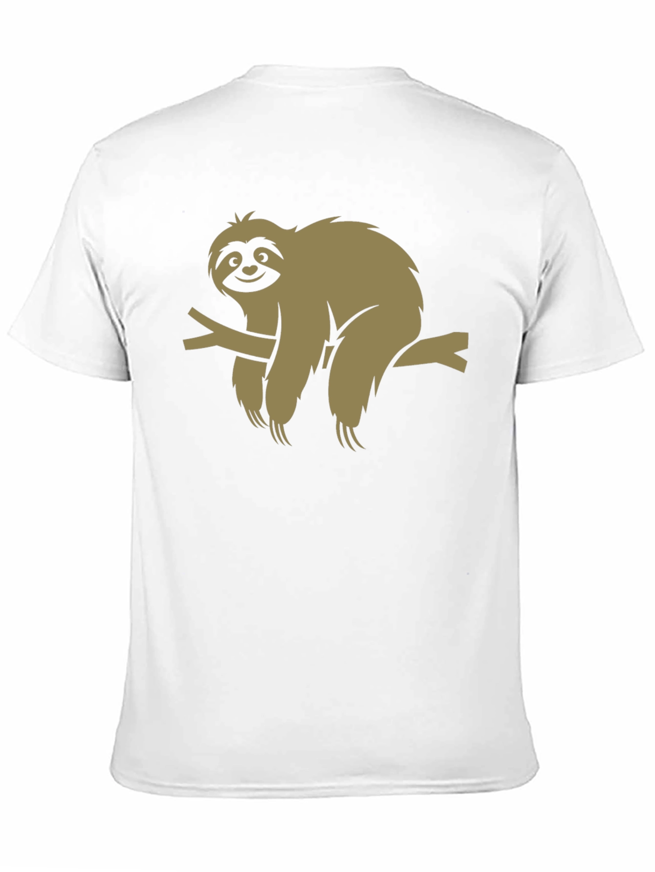 Sloth Graphic Tee - Relaxed Fit Black T-Shirt