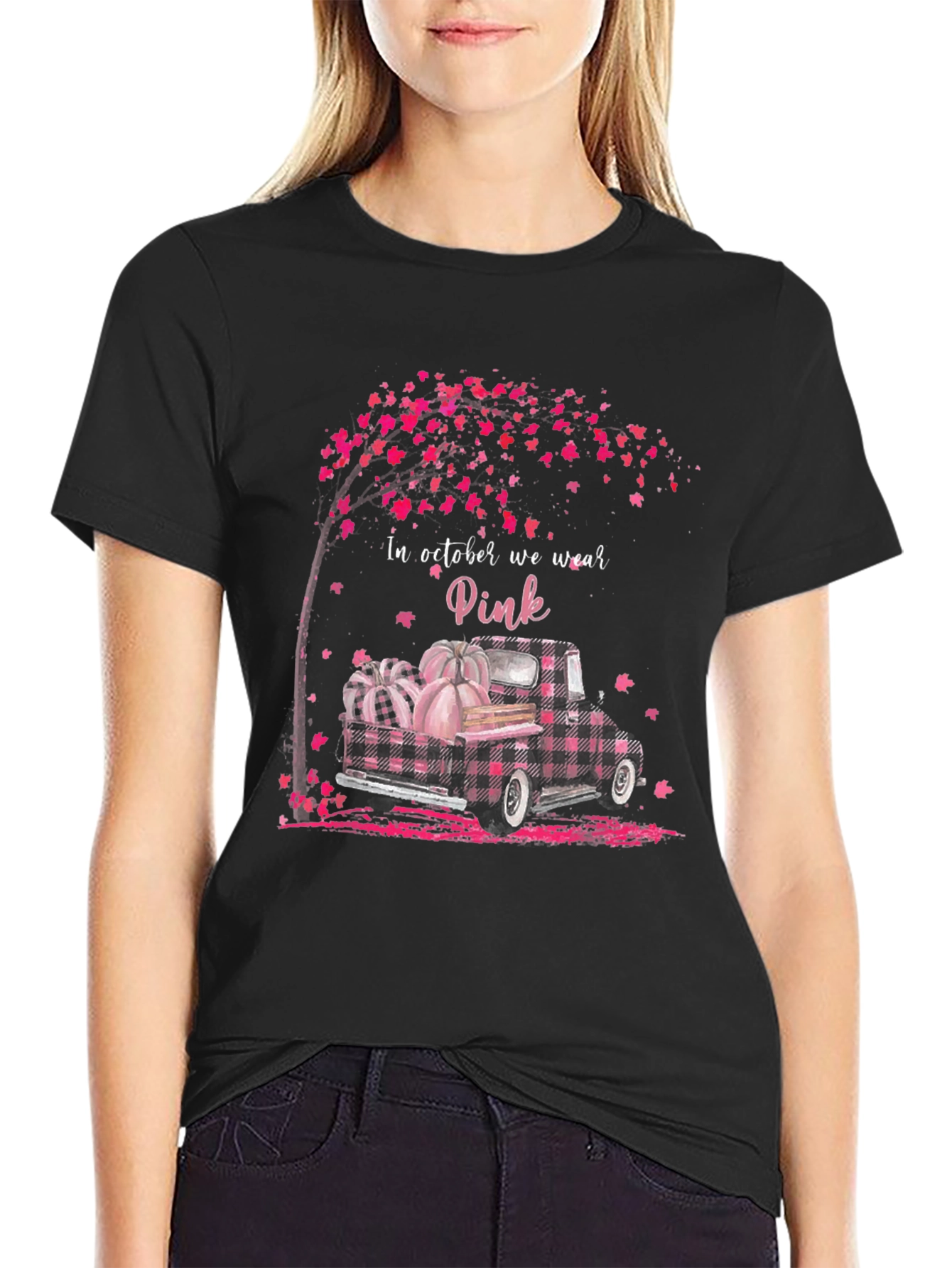 October Pink Truck Tee