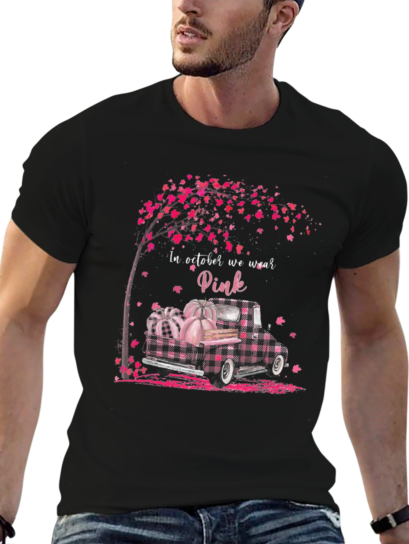 October Pink Truck Tee