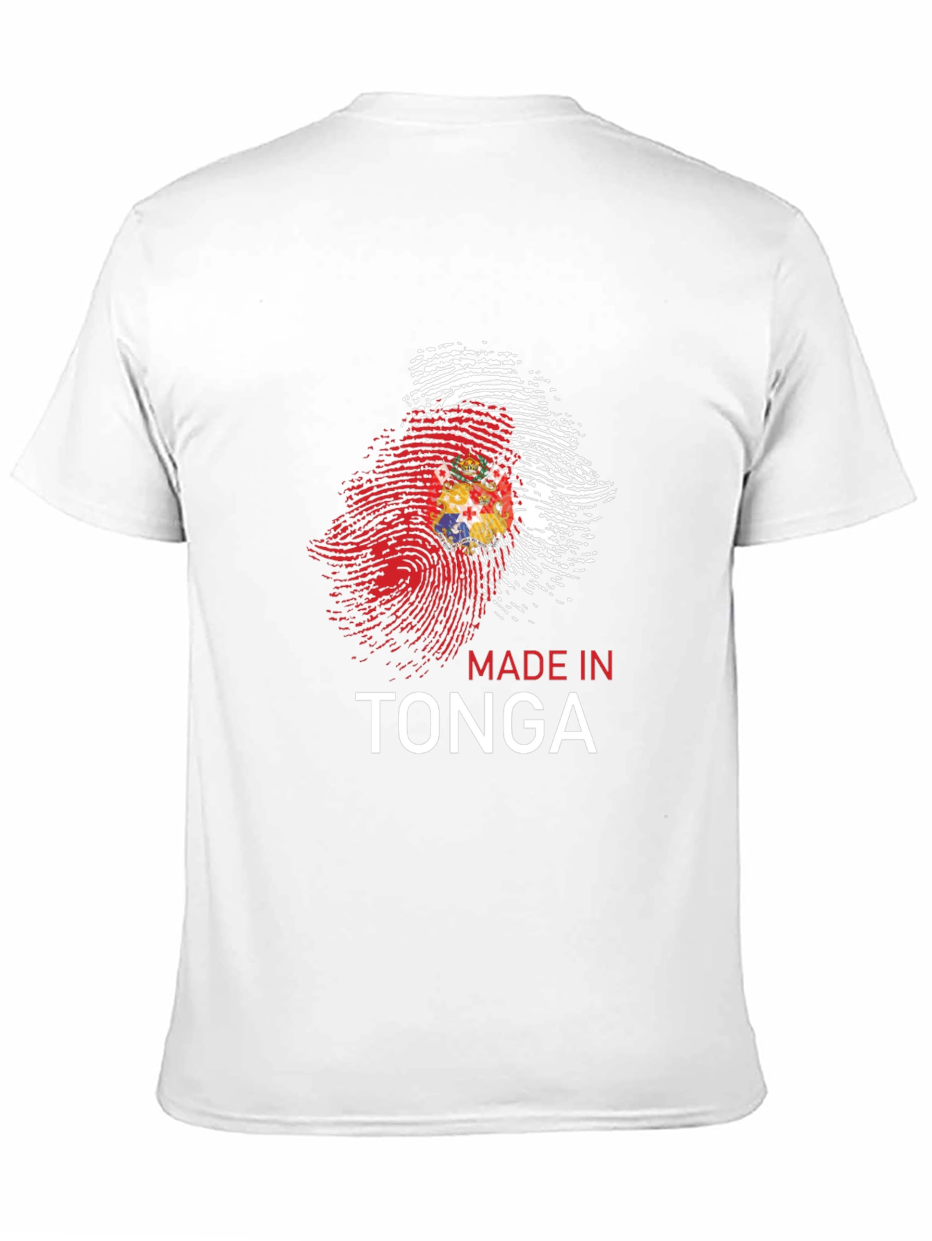 Tonga Pride Fingerprint T-Shirt - Black