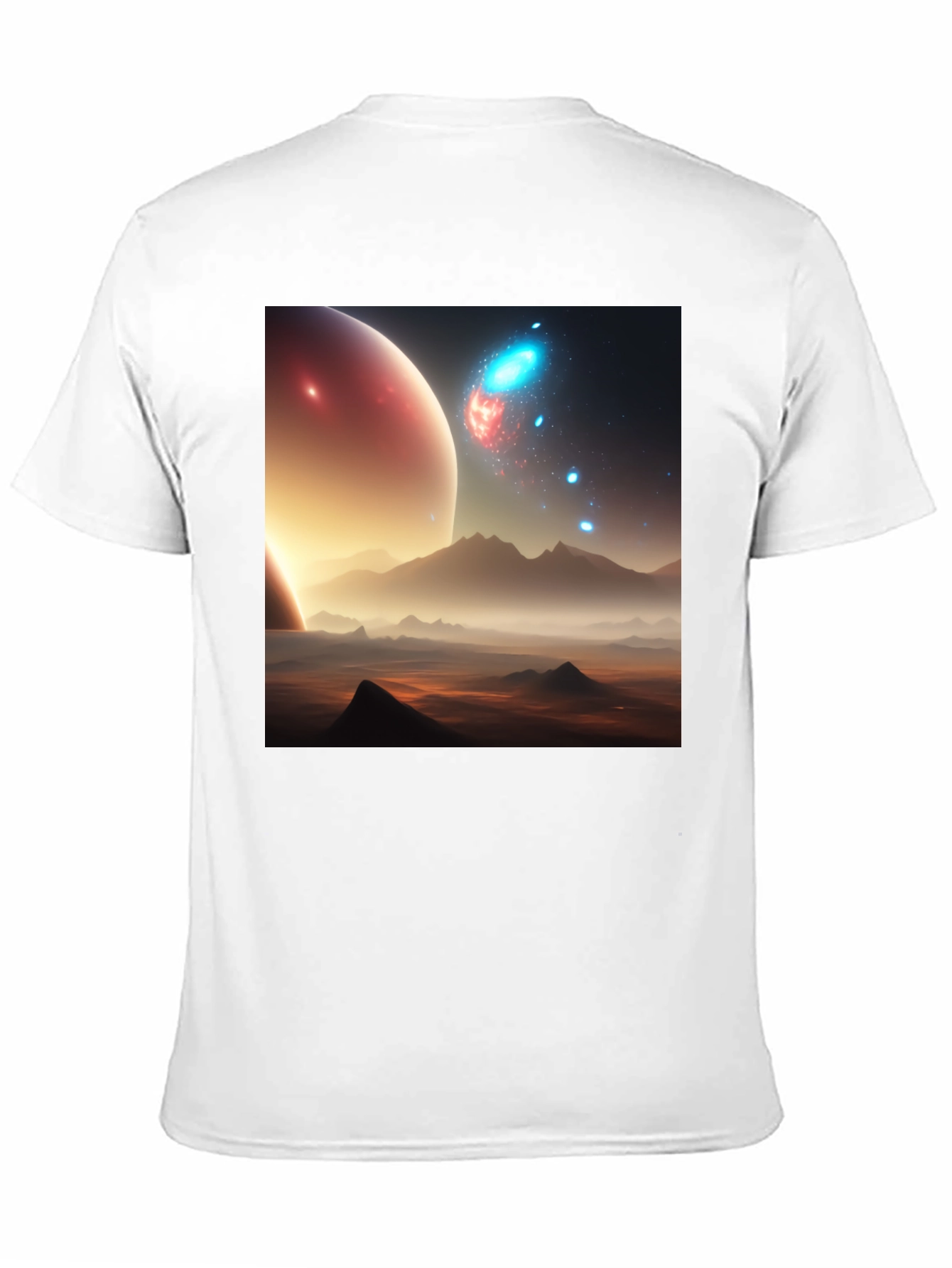 Cosmic Landscape Graphic Tee - Black