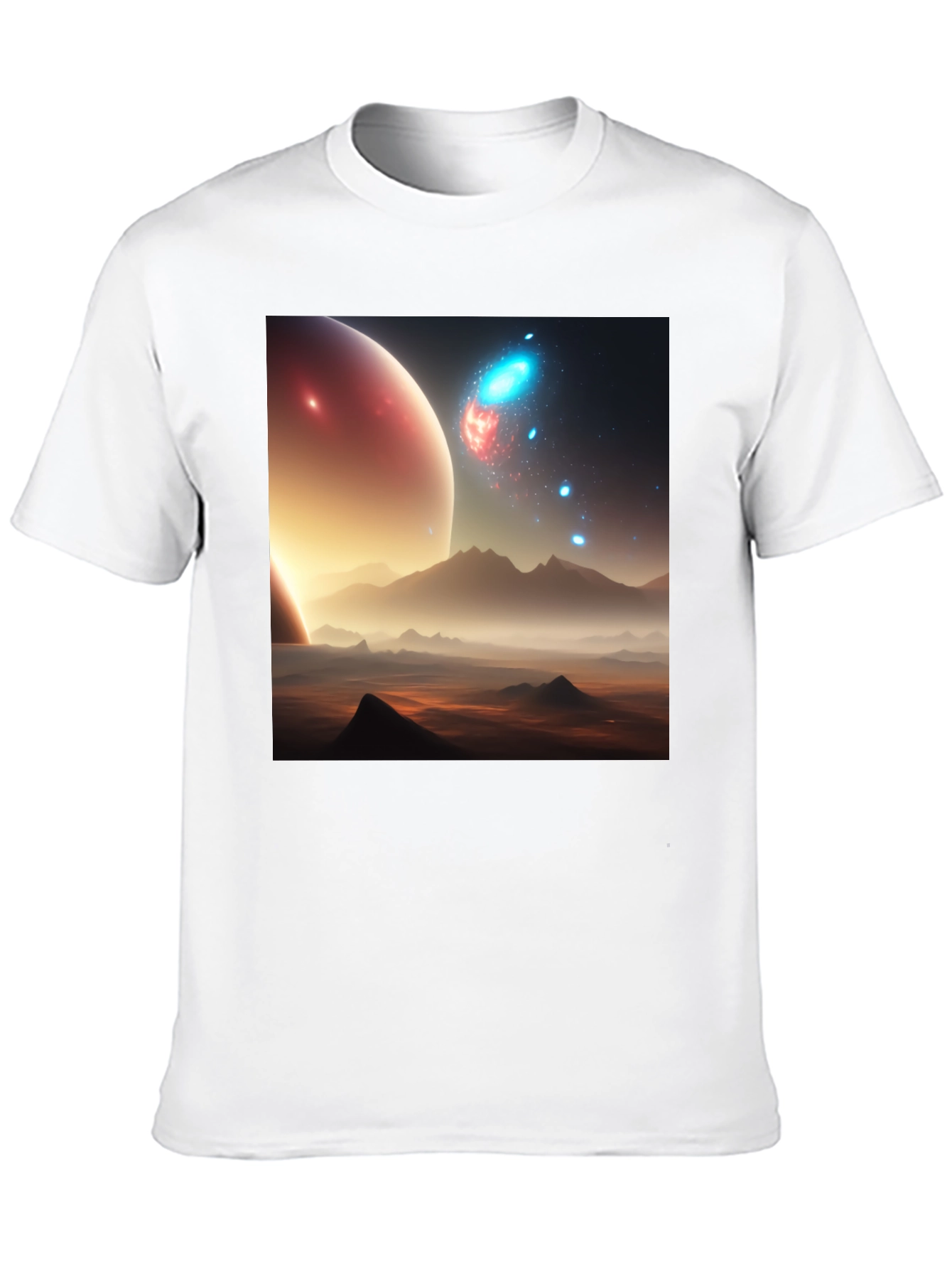 Cosmic Landscape Graphic Tee - Black
