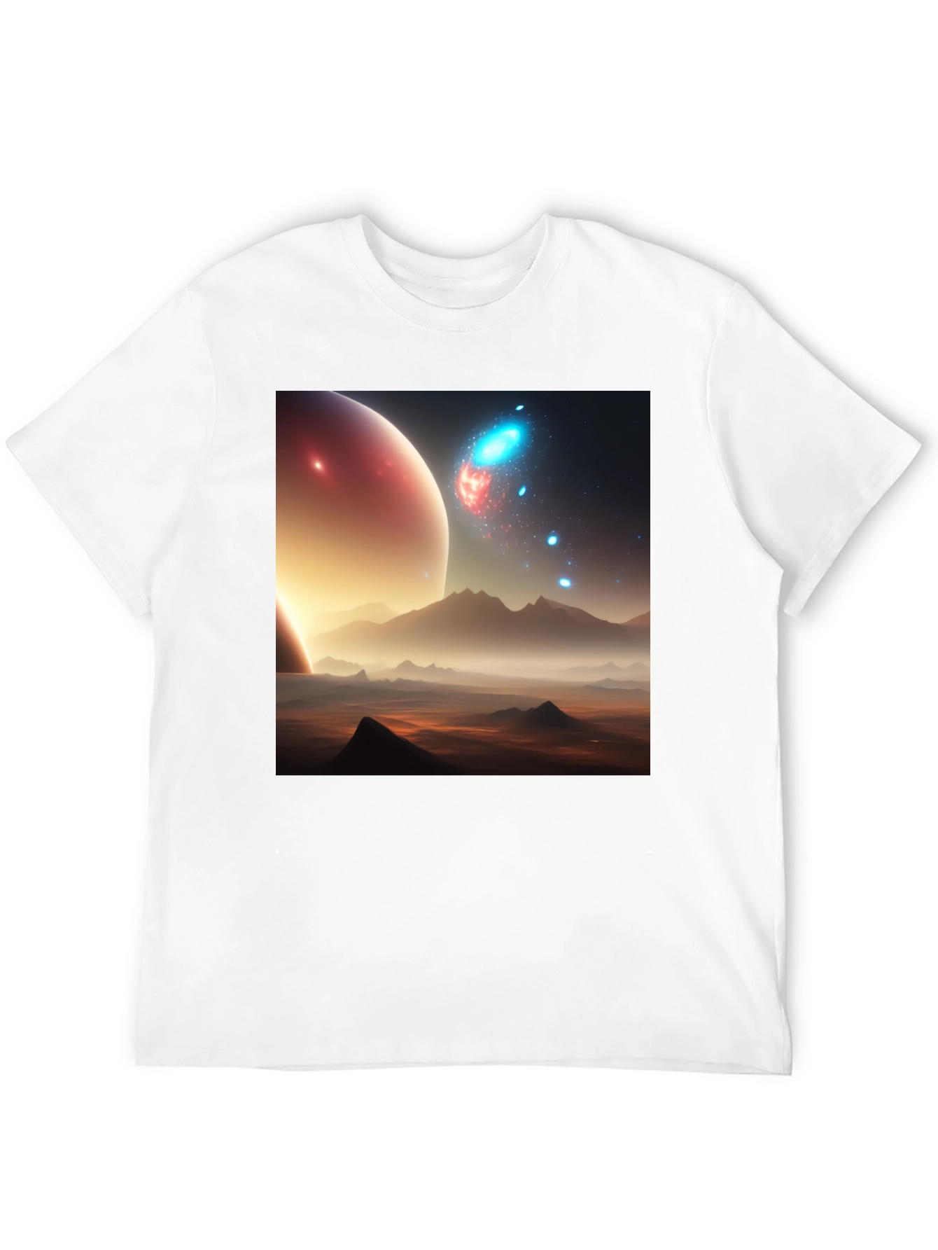 Cosmic Landscape Graphic Tee - Black