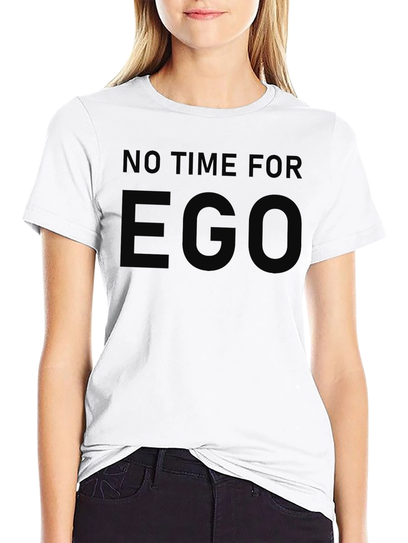 No Time For Ego Graphic Tee - Black