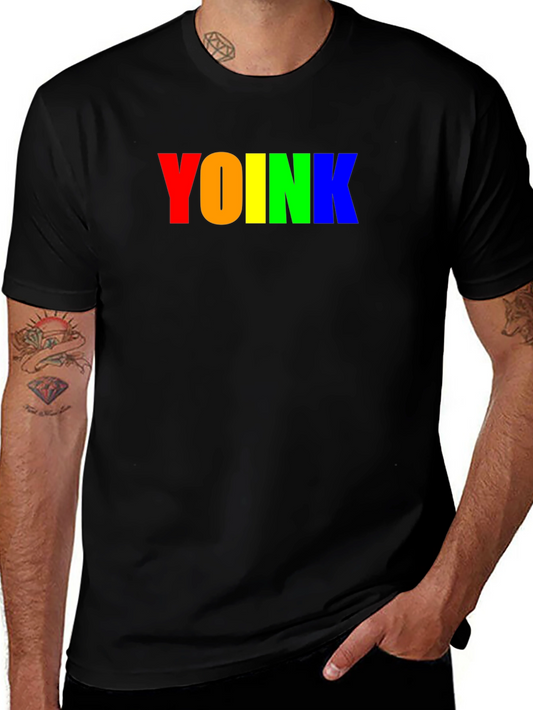 Colorful YOINK Graphic T-Shirt - Casual Cotton Tee