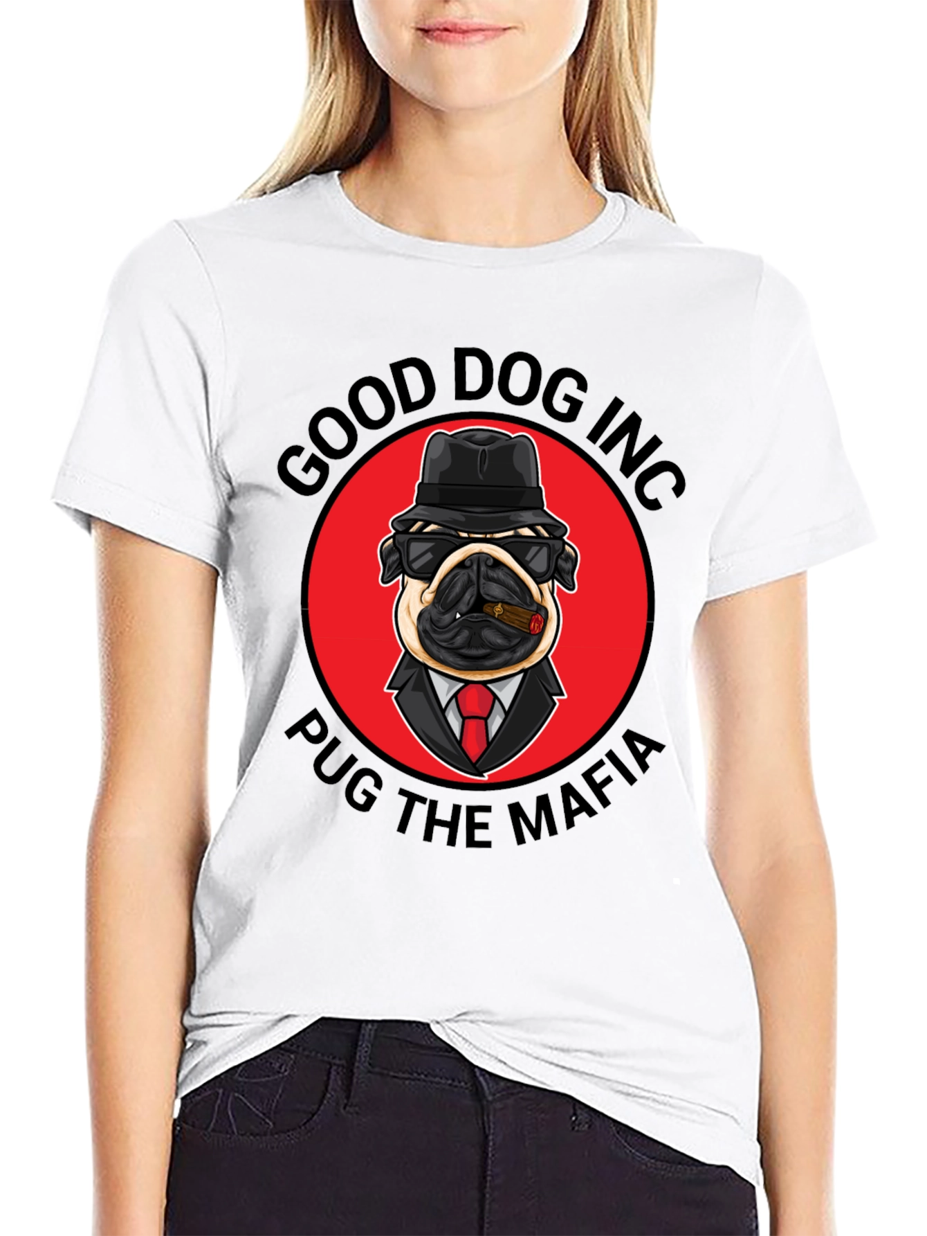 Good Dog Inc. Pug Mafia Graphic T-Shirt