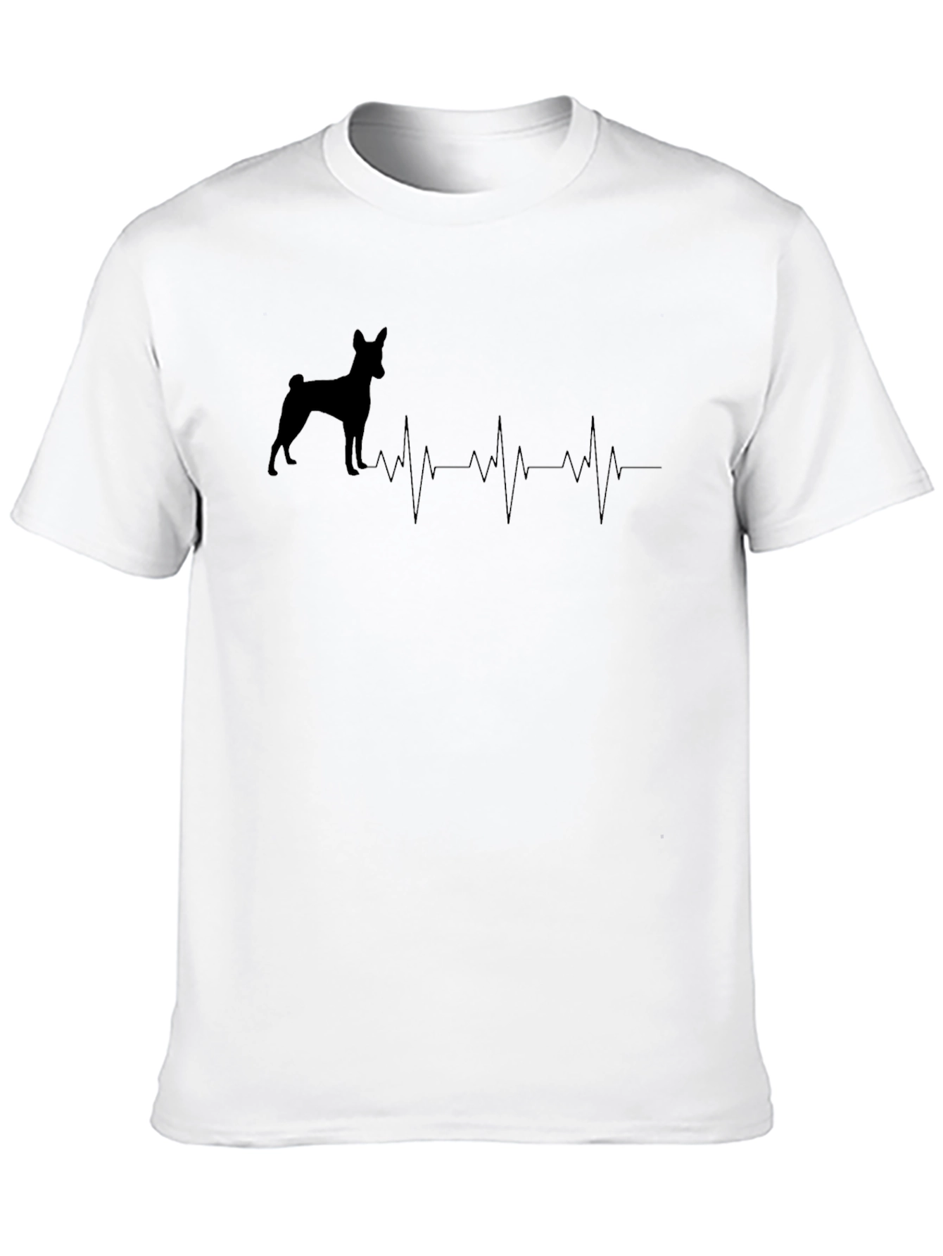 Dog Heartbeat T-Shirt -  Unisex Black Tee