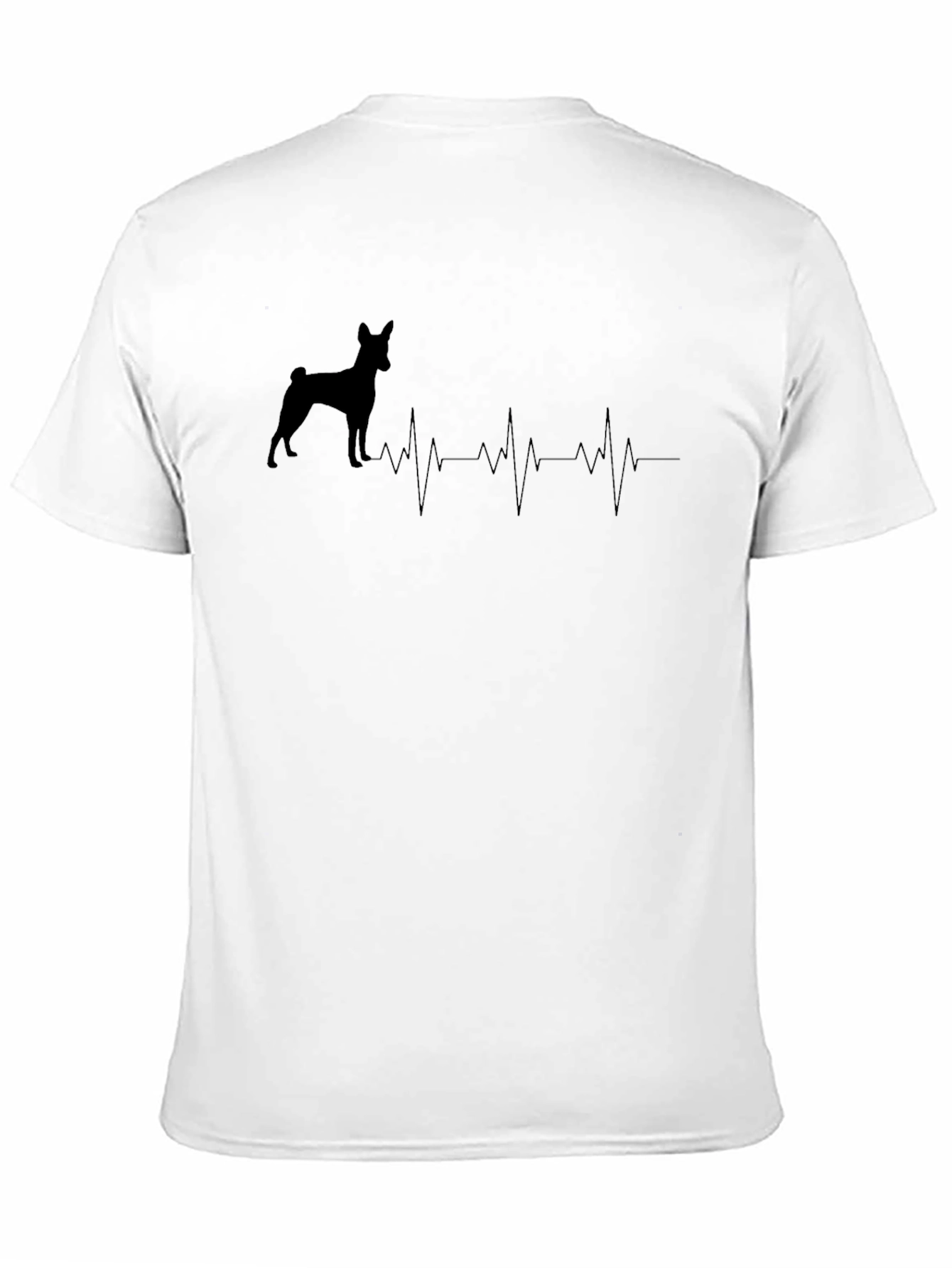 Dog Heartbeat T-Shirt -  Unisex Black Tee