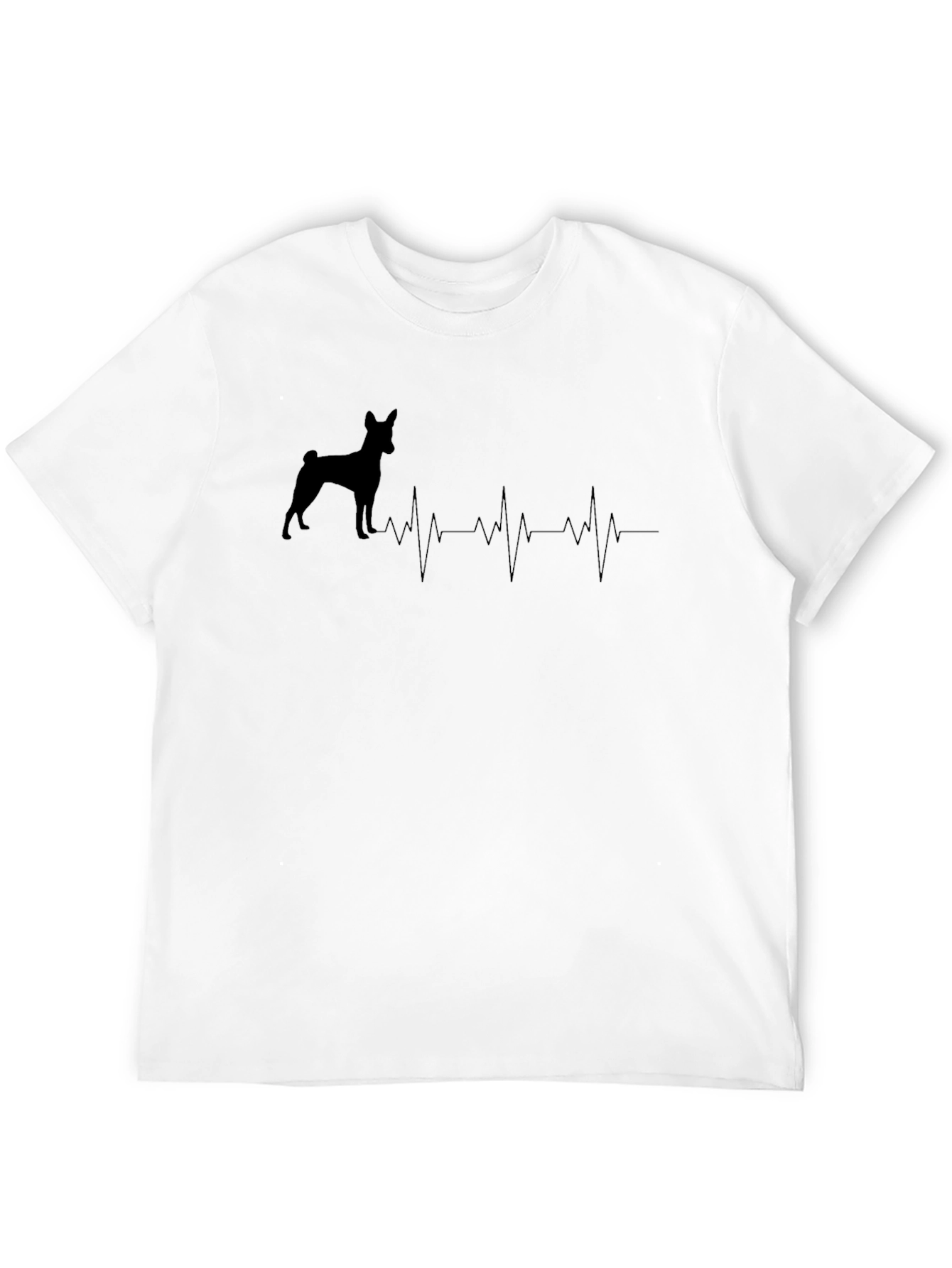 Dog Heartbeat T-Shirt -  Unisex Black Tee