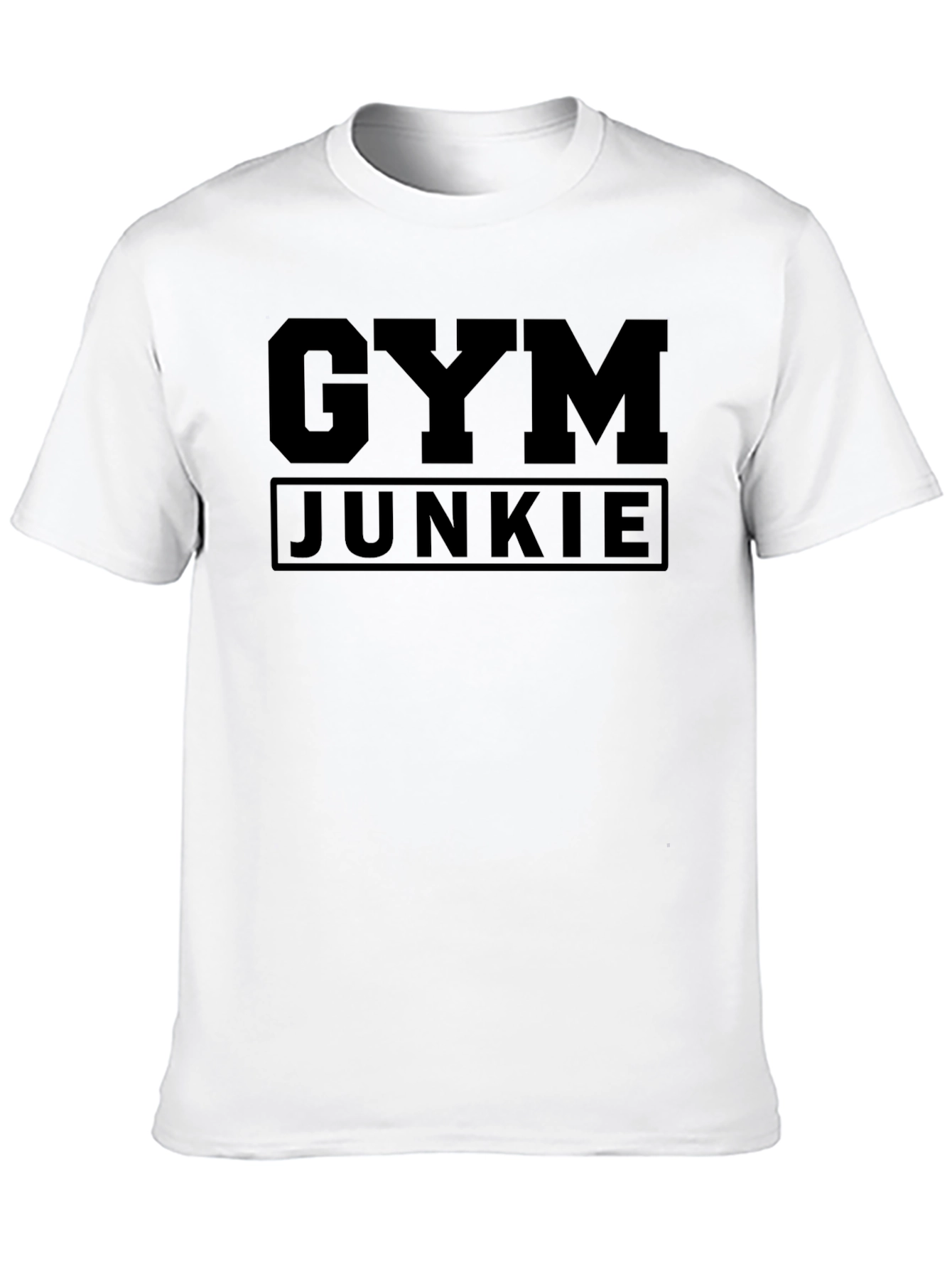 Gym Junkie Black Graphic Tee