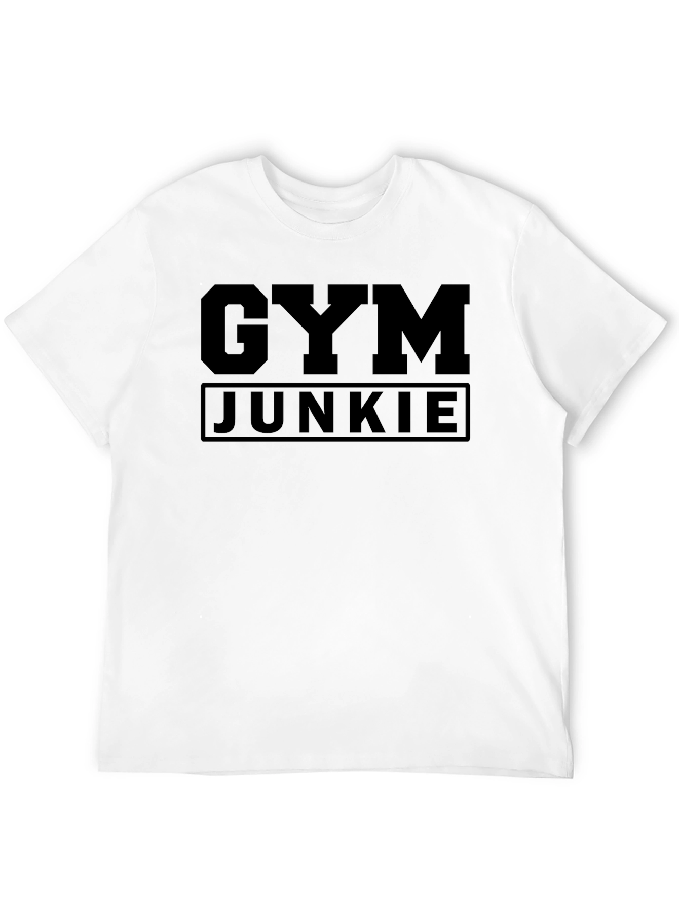 Gym Junkie Black Graphic Tee