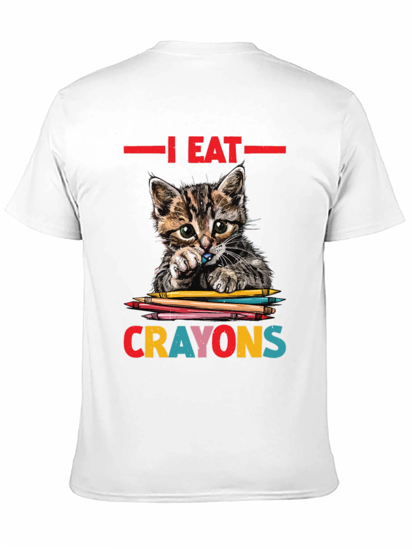 I Eat Crayons Cat Graphic Tee