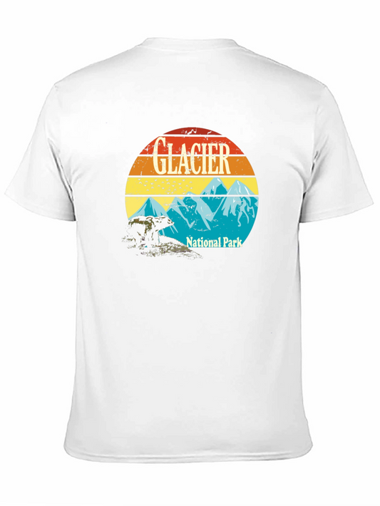 Glacier National Park T-Shirt - Retro Graphic Tee