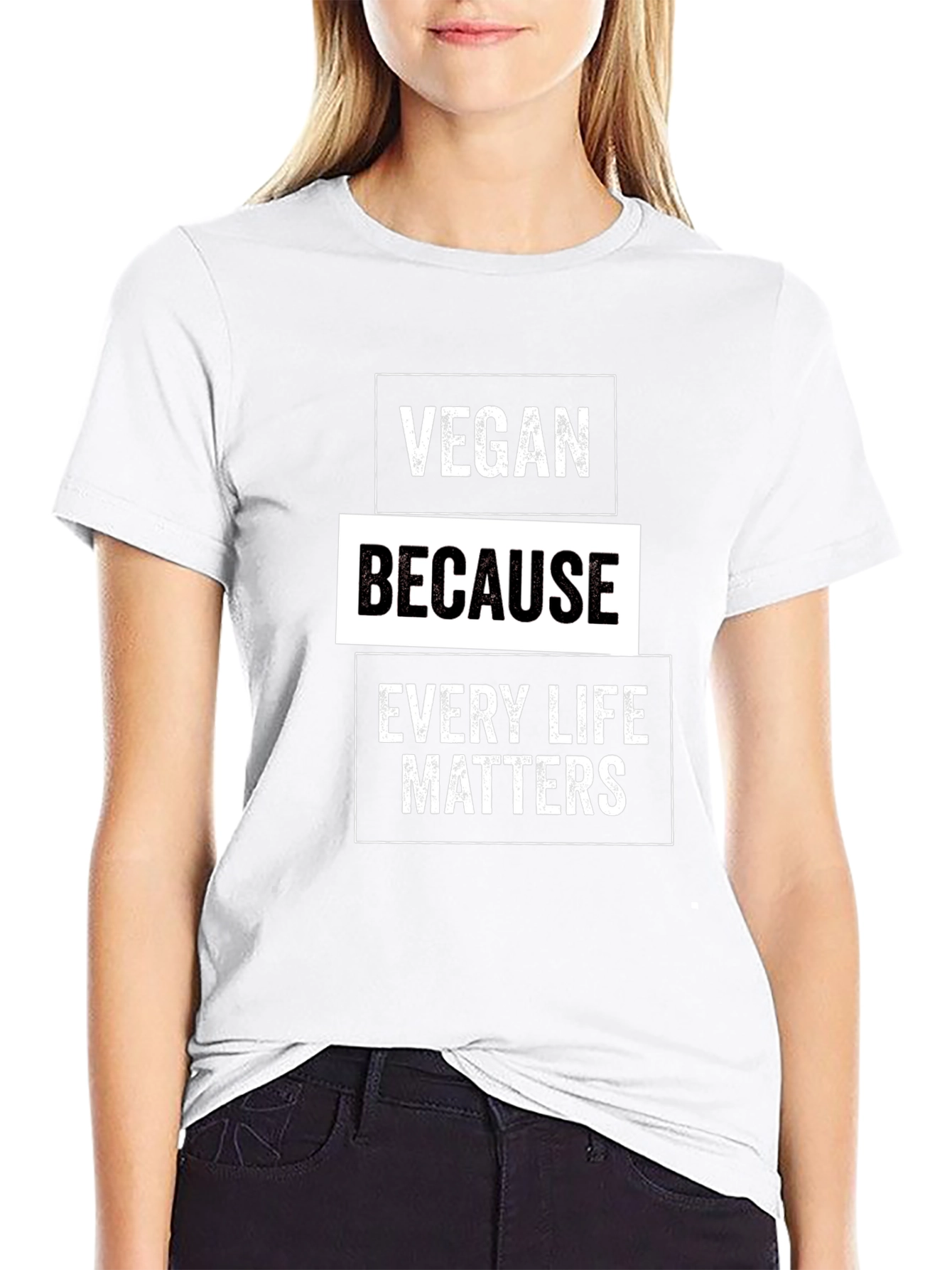 Vegan Because Every Life Matters Graphic Tee