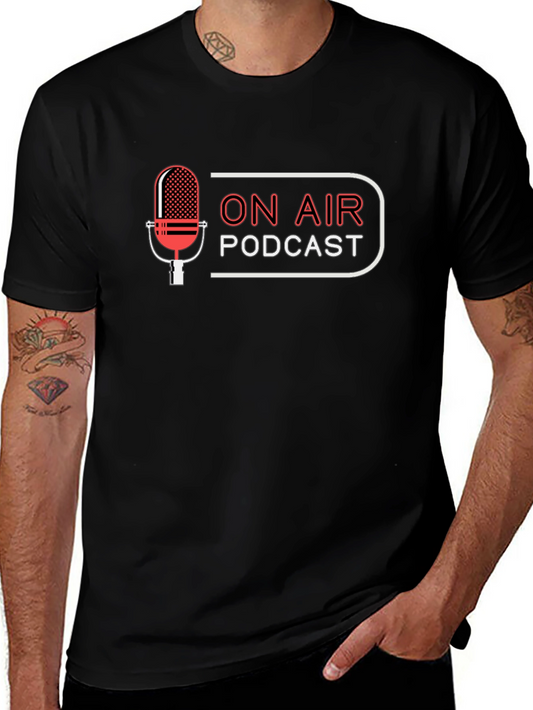 On Air Podcast Black T-Shirt