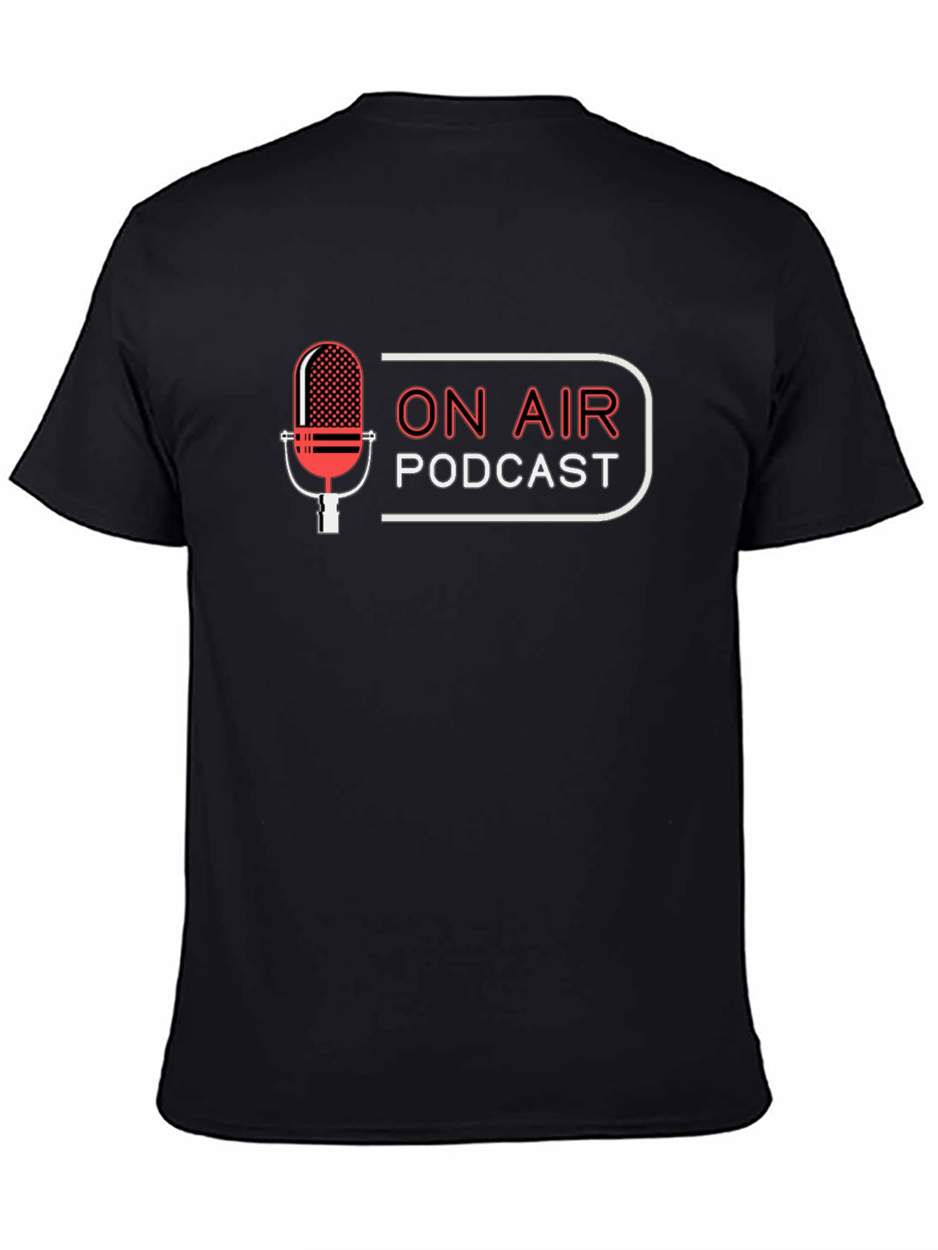 On Air Podcast Black T-Shirt