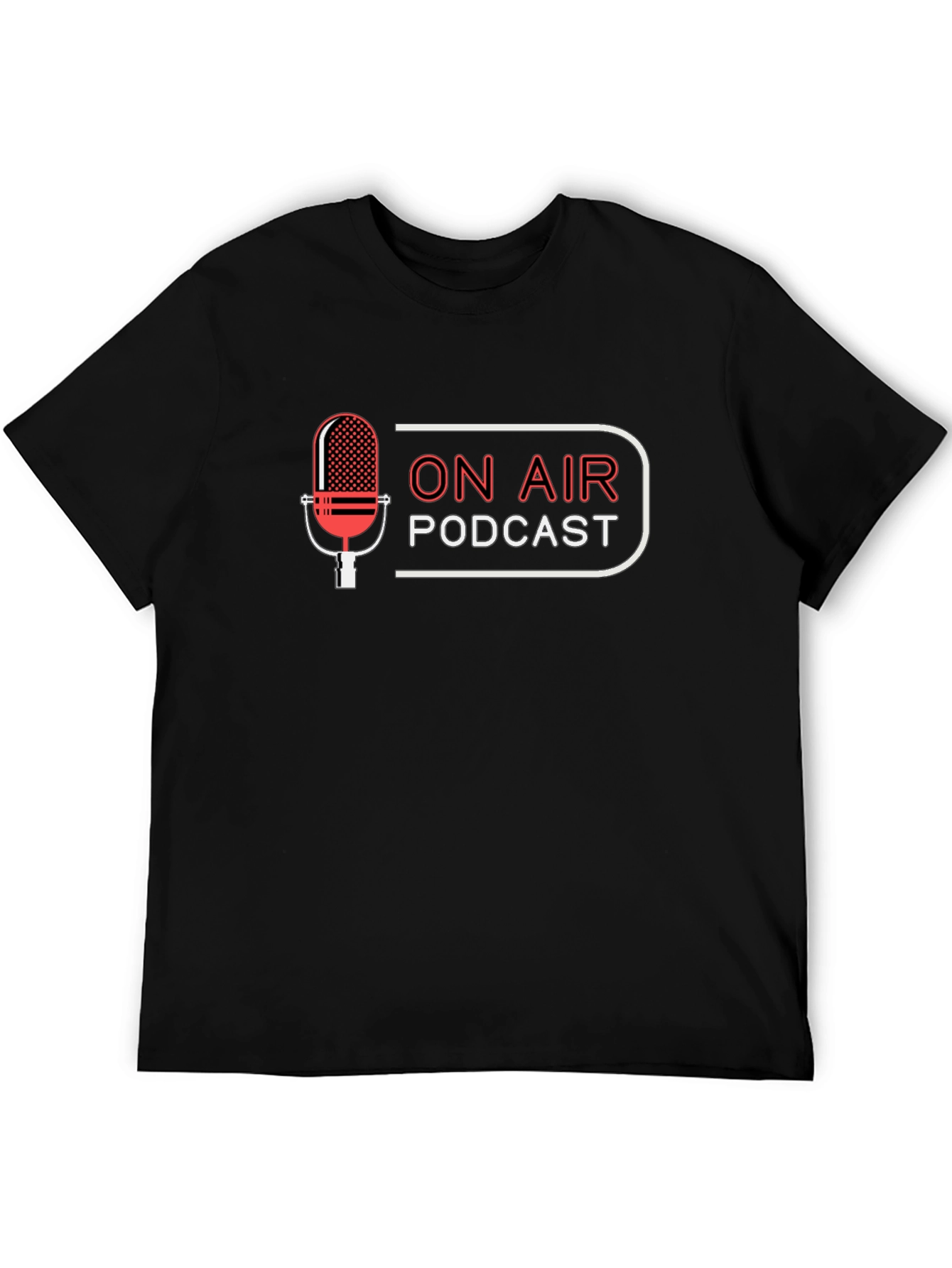 On Air Podcast Black T-Shirt
