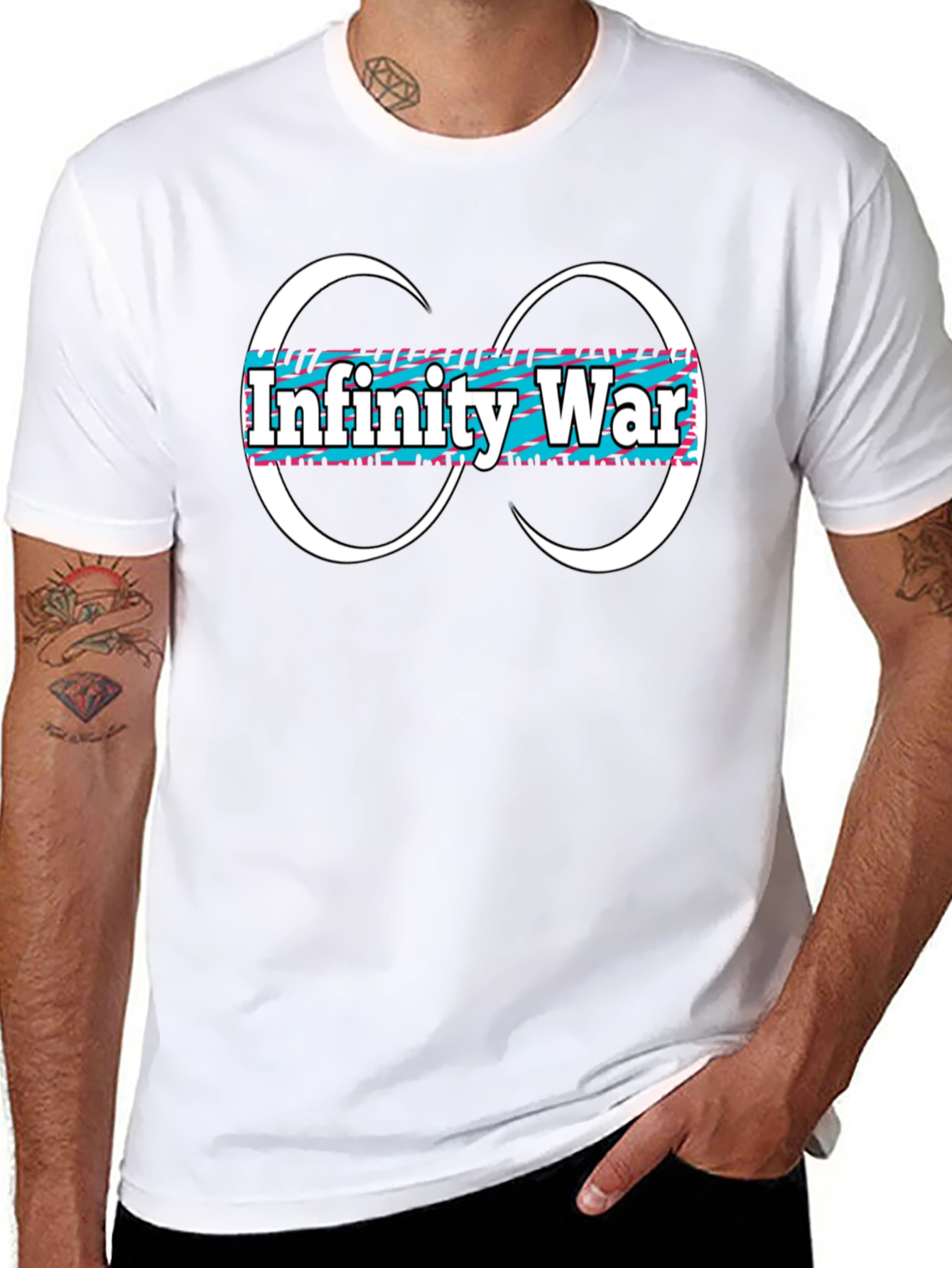 Infinity War Graphic Tee - Black Cotton Blend
