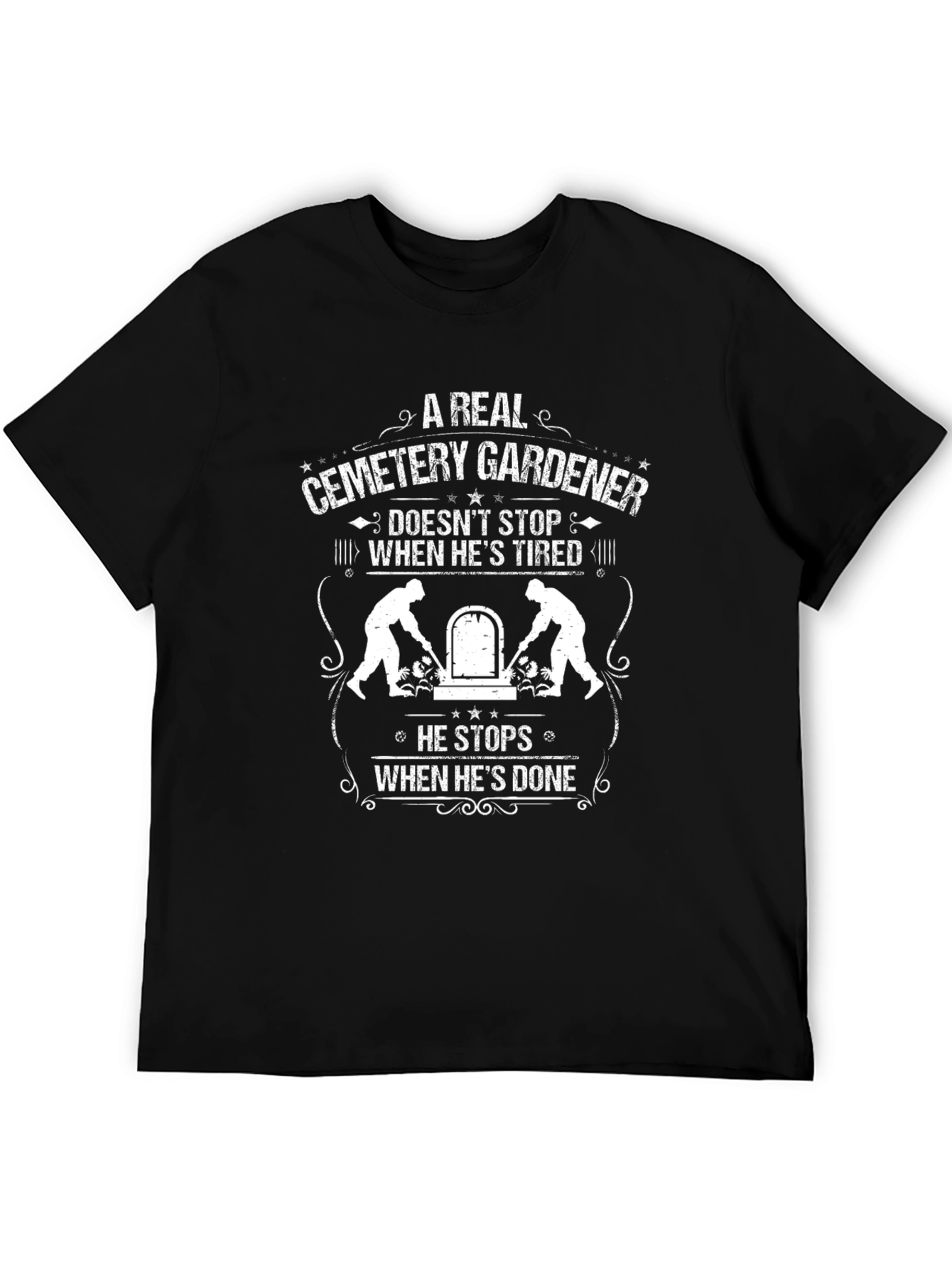 Cemetery Gardener Graphic T-Shirt