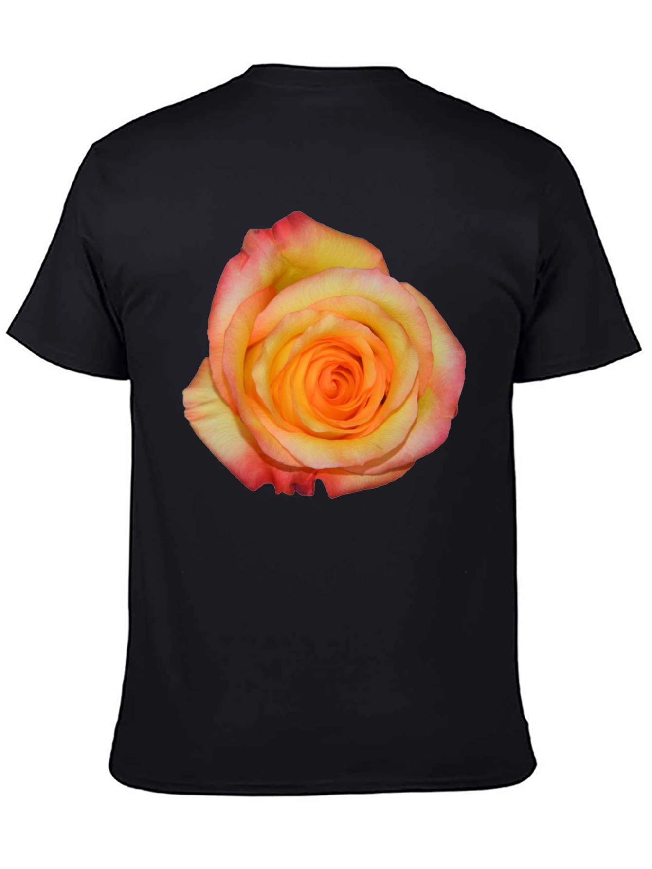 Rose Graphic Black T-Shirt