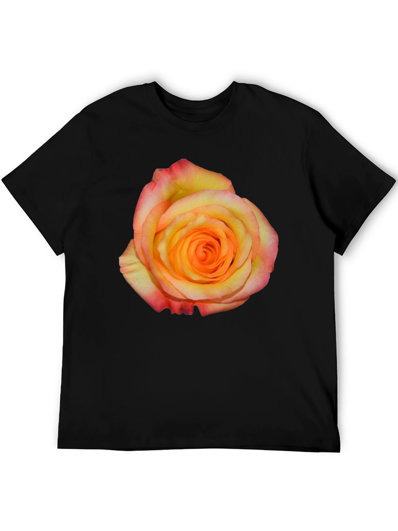 Rose Graphic Black T-Shirt