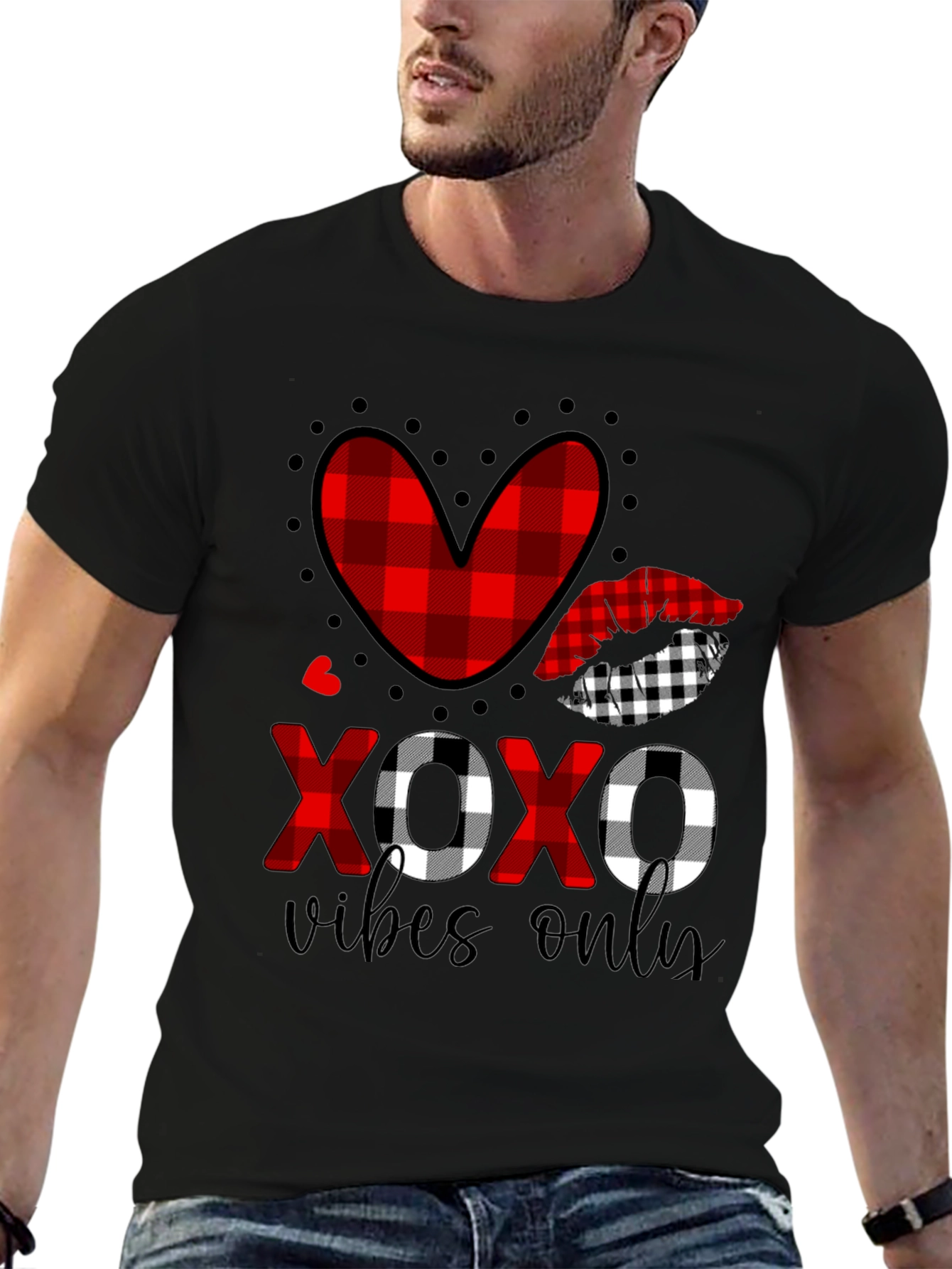 XOXO Vibes Only Valentines Graphic Tee