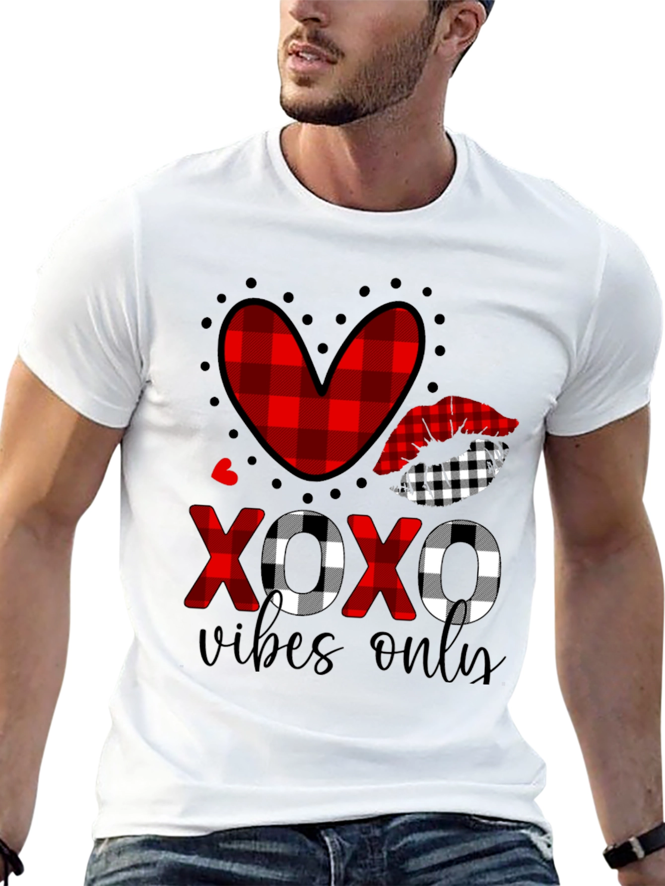 XOXO Vibes Only Valentines Graphic Tee