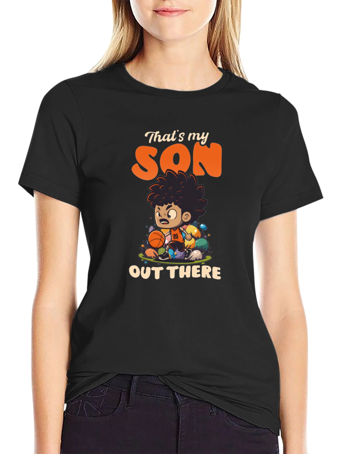 Thats My Son Out There Basketball T-Shirt